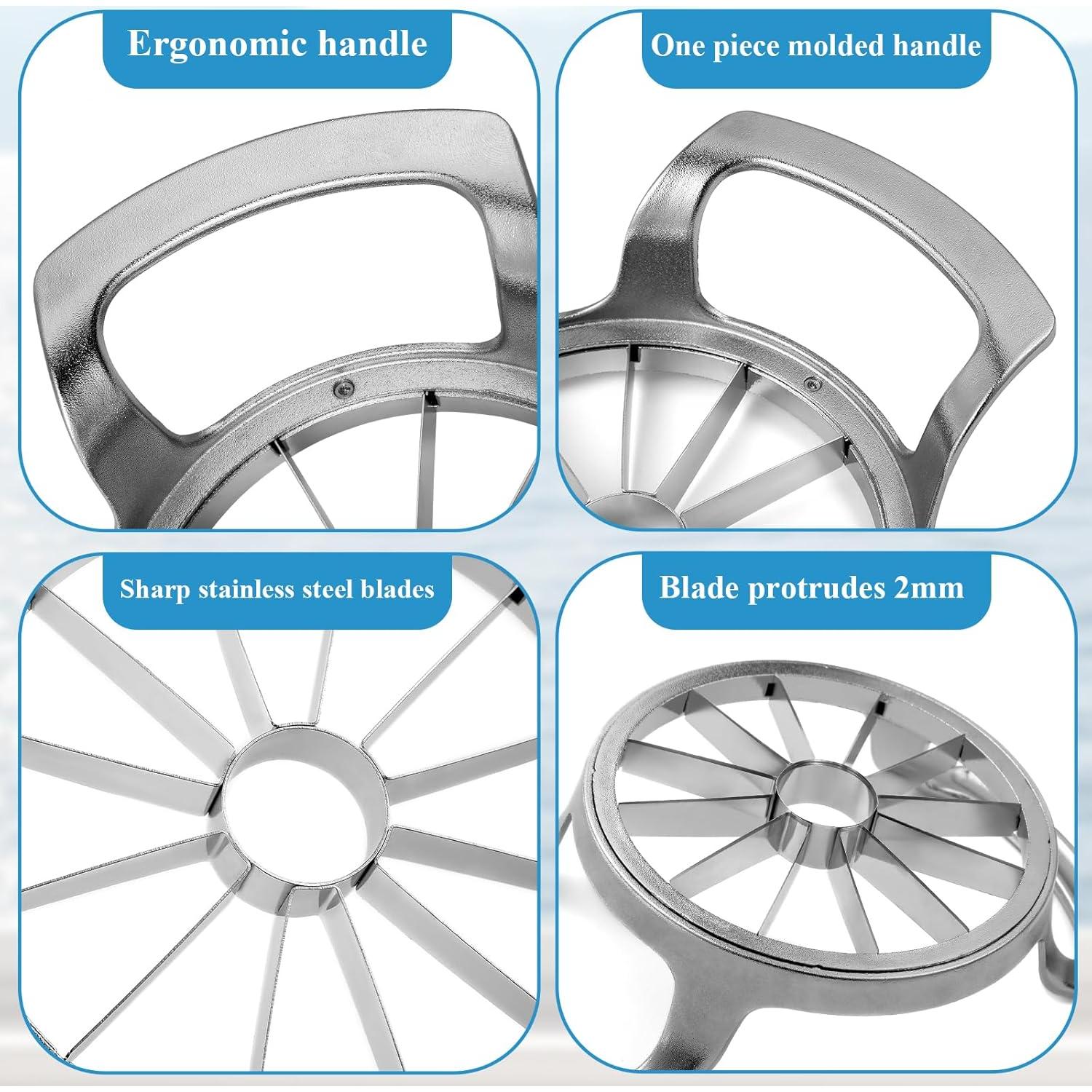 Cortador y Descorazonador de Manzanas LIVSGNISTA 12 Cuchillas Acero Inoxidable