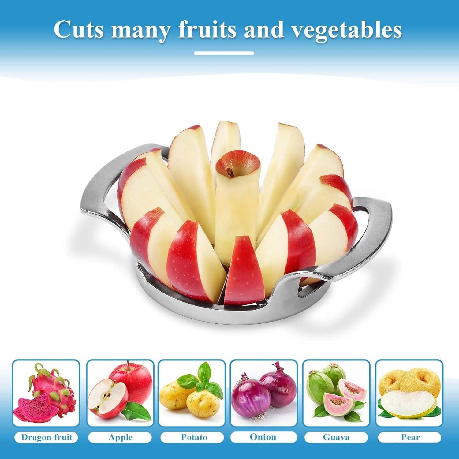 Cortador y Descorazonador de Manzanas LIVSGNISTA 12 Cuchillas Acero Inoxidable