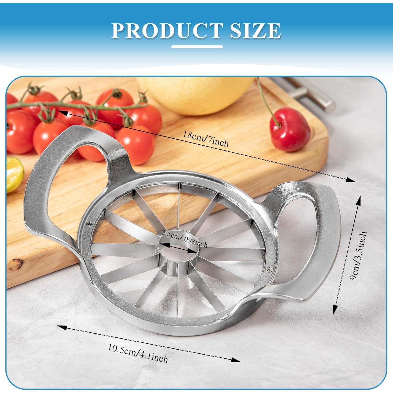 Cortador y Descorazonador de Manzanas LIVSGNISTA 12 Cuchillas Acero Inoxidable
