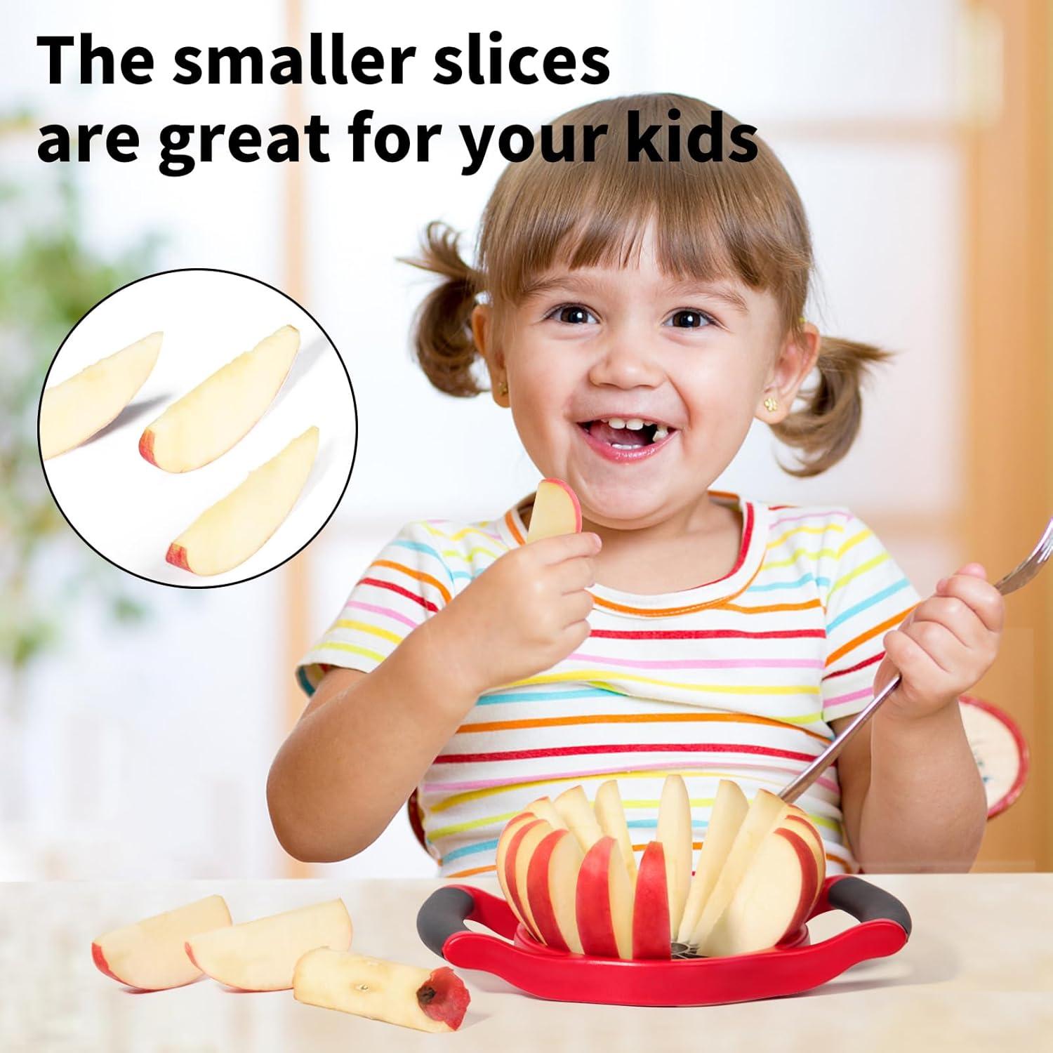 Cortador y Descorazonador de Manzanas Newness 16 Rebanadas Rojo