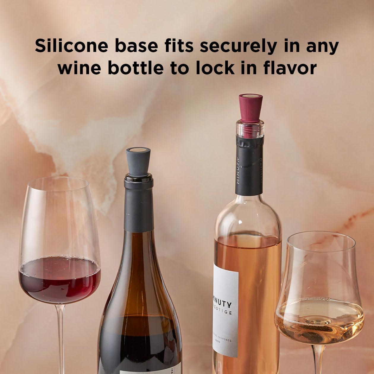 Juego de 4 Tapones para Botellas Rabbit W6121 Multicolor