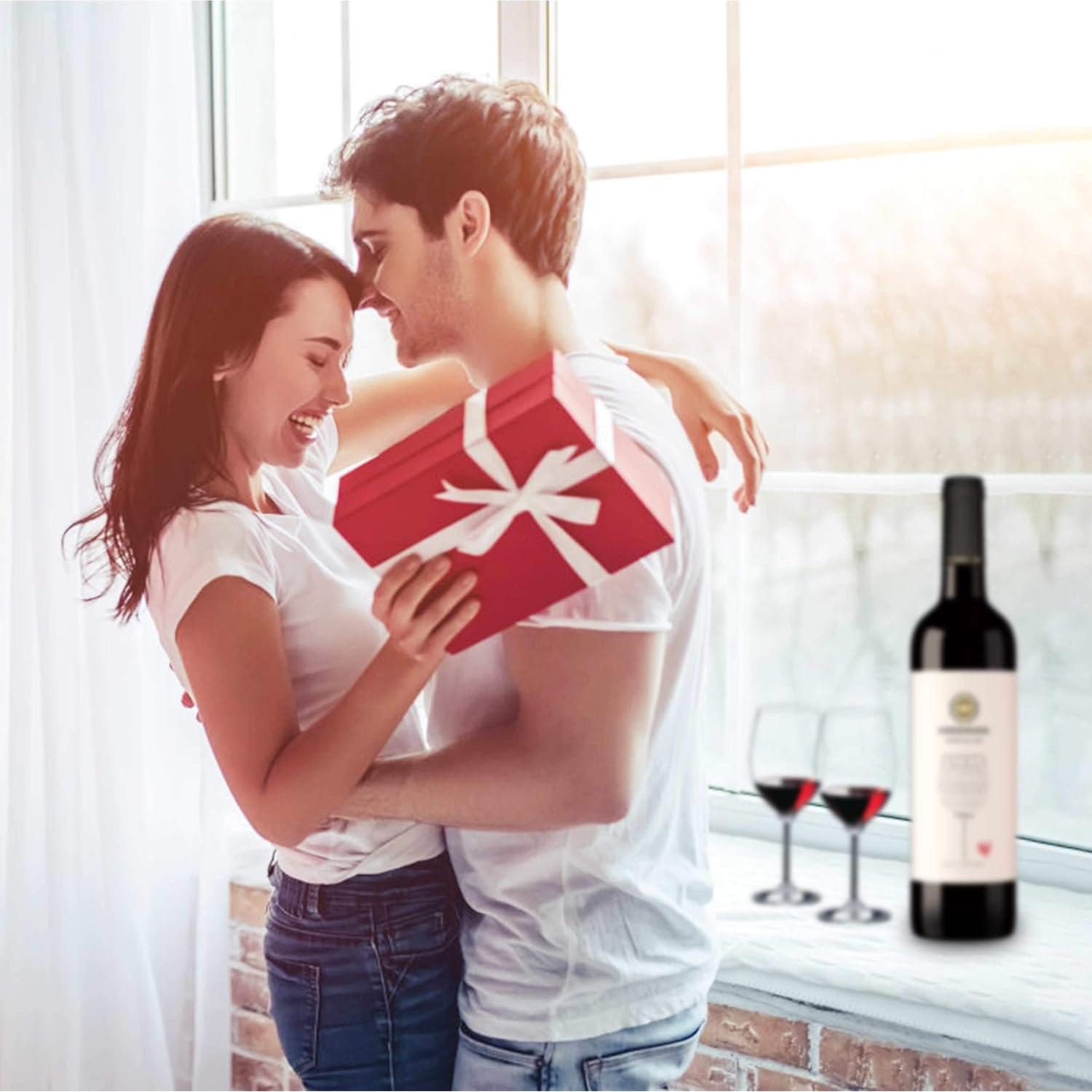 Juego de 2 Tapones de Vino ERHIRY Acero Inoxidable con Silicona