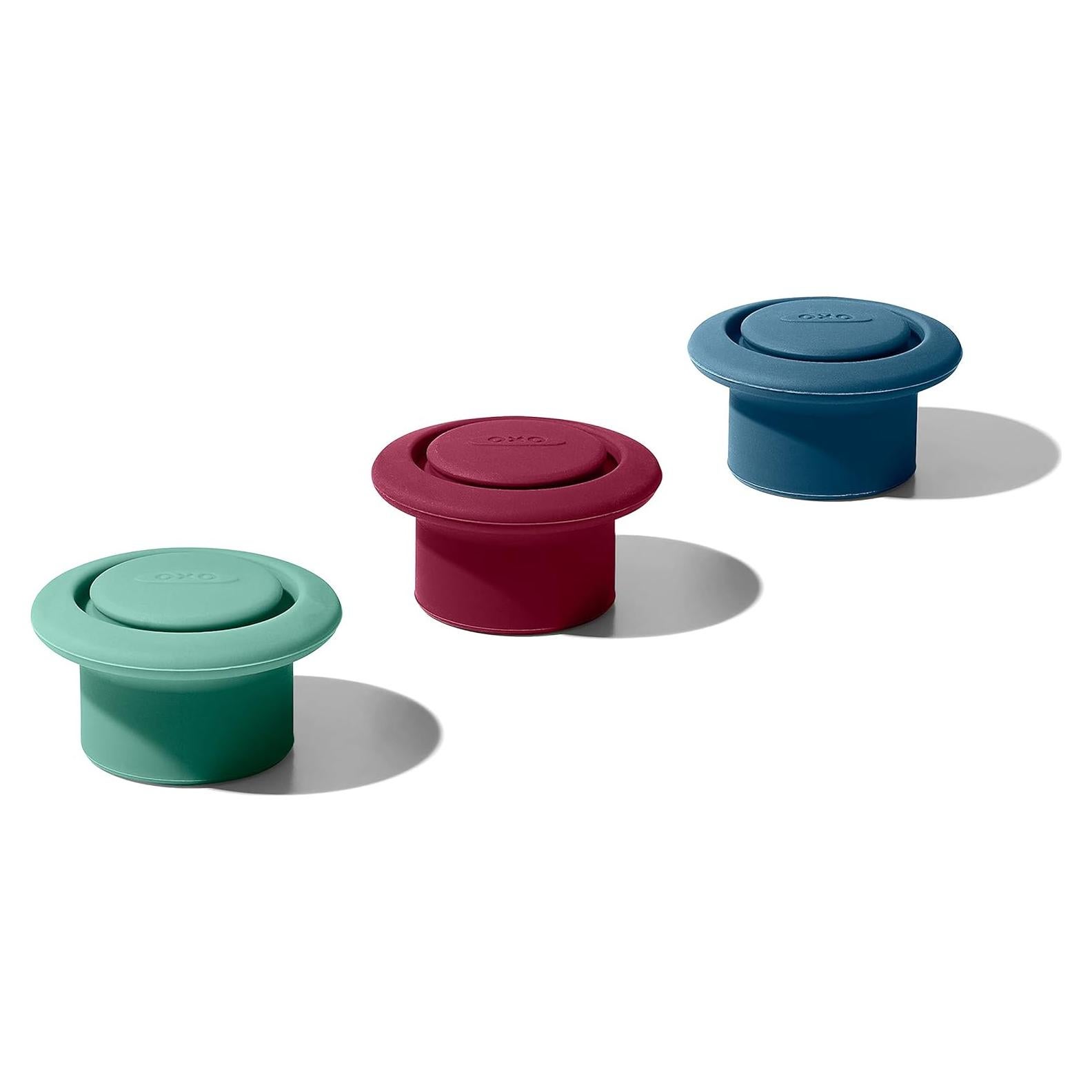 Tapones de Vino de Silicona OXO Good Grips 3 Piezas