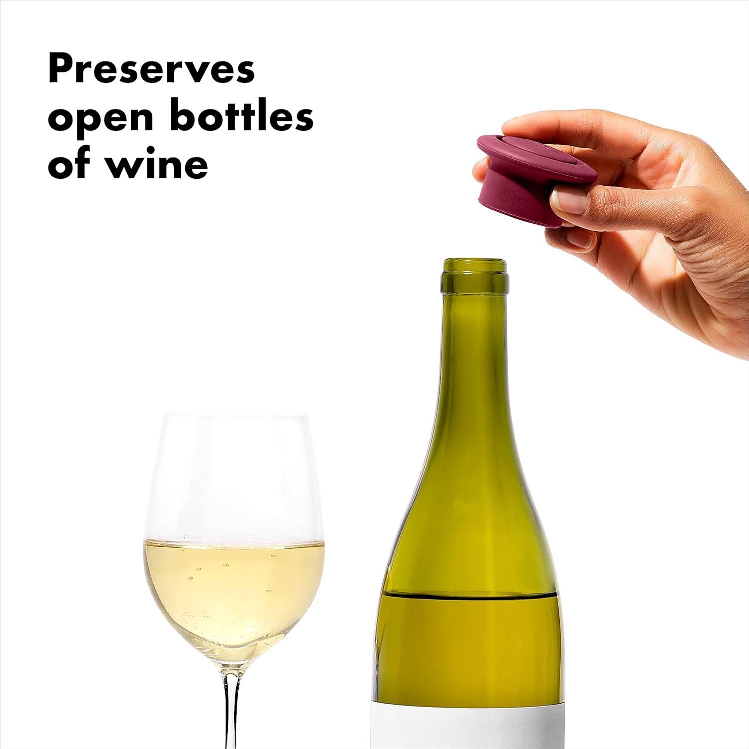 Tapones de Vino de Silicona OXO Good Grips 3 Piezas