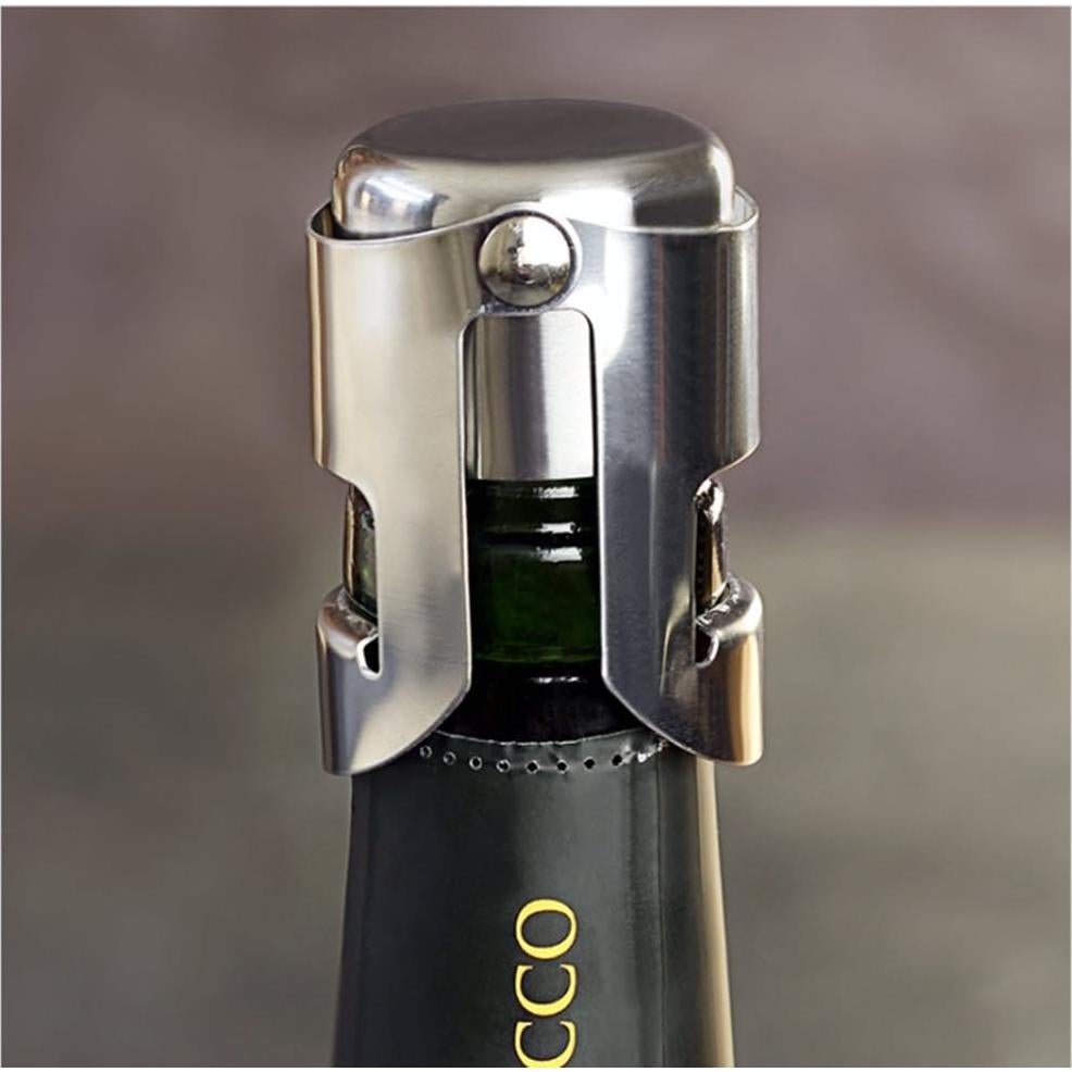 Tapones de Champagne BGMAX 3 Unidades Acero Inoxidable
