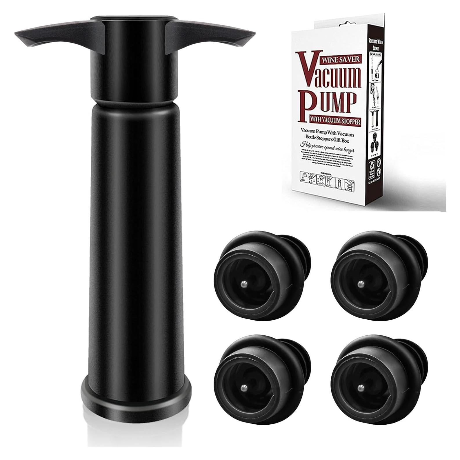 Bomba de vacío para vino BETTFOR + 4 tapones reutilizables