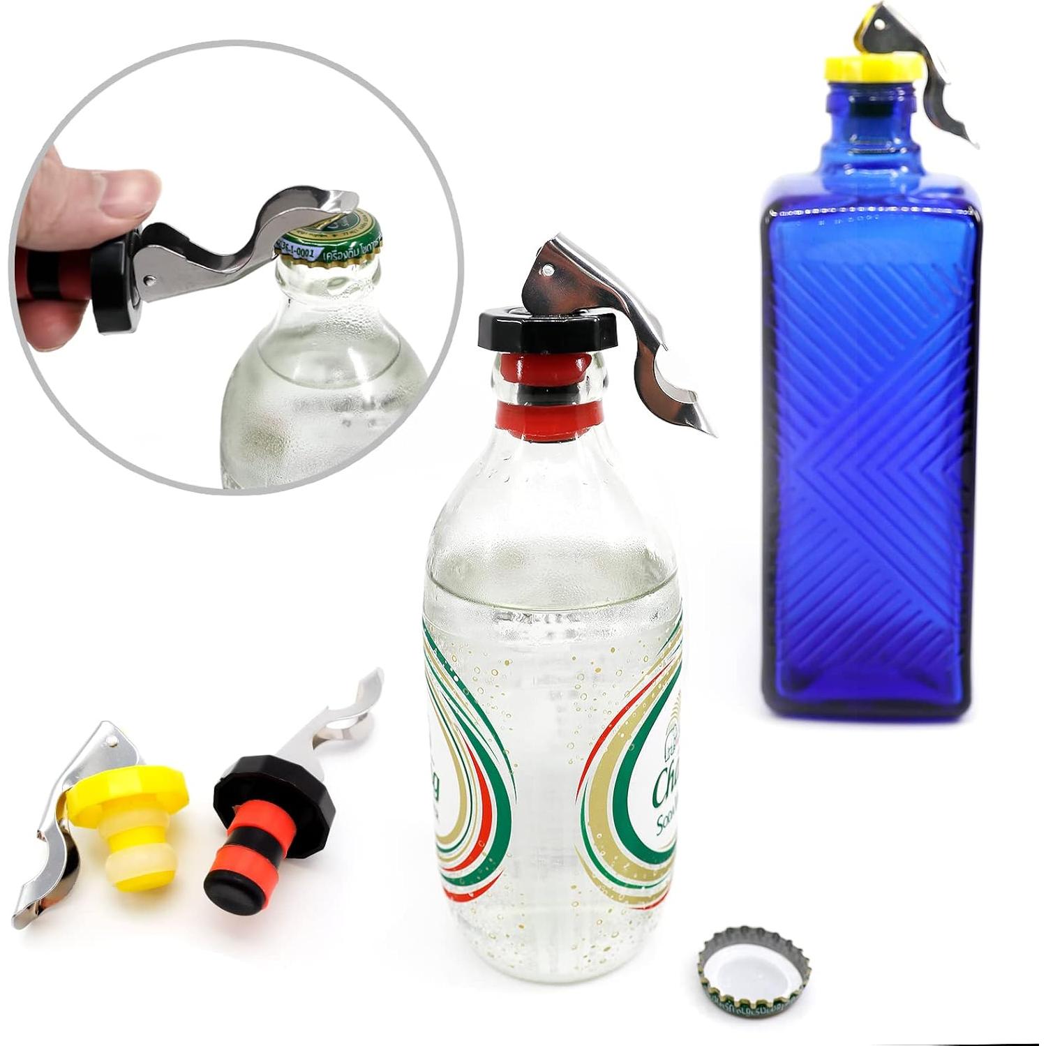 Tapones para Vino M MUGIT Reutilizables Silicona 4 Colores