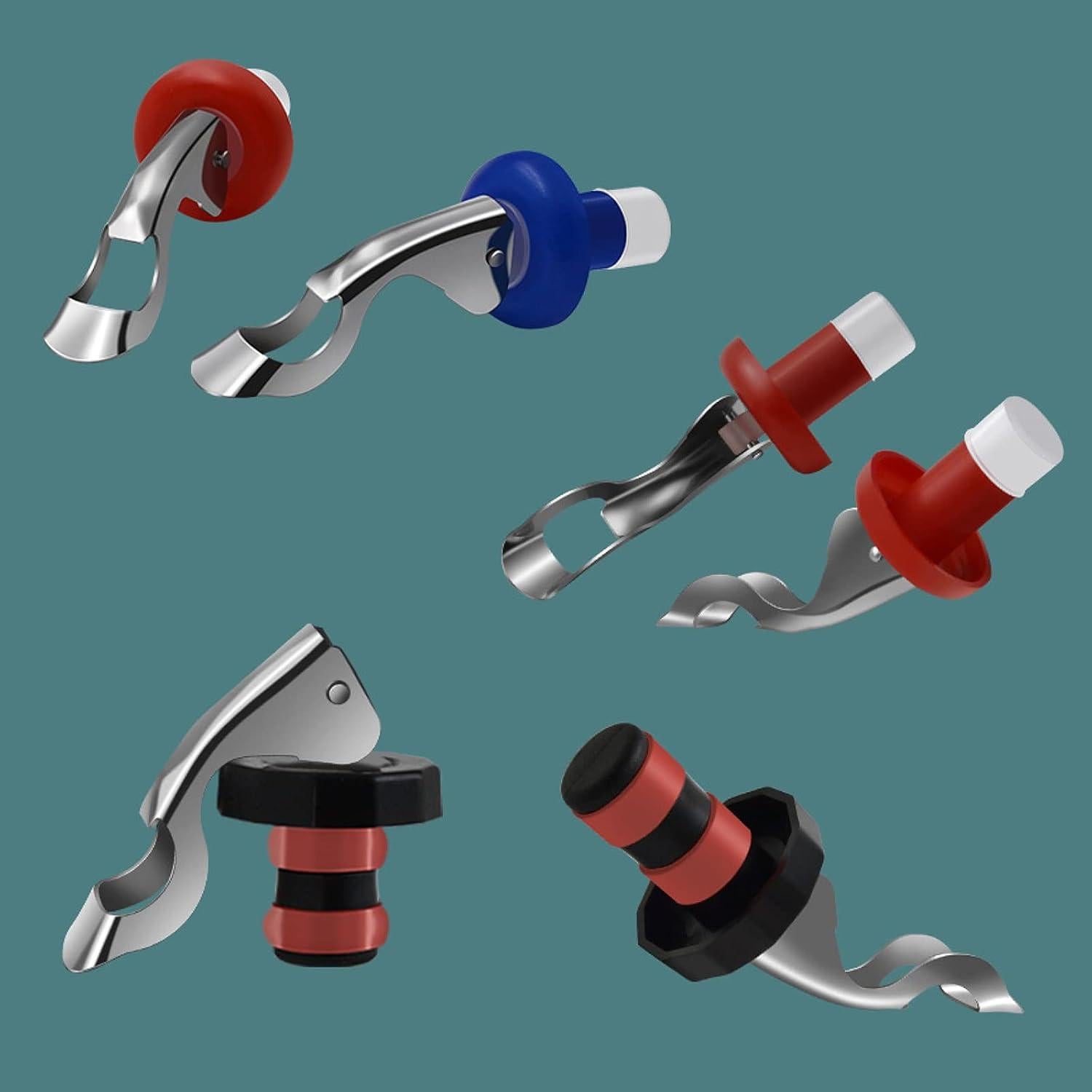 Tapones para Vino M MUGIT Reutilizables Silicona 4 Colores