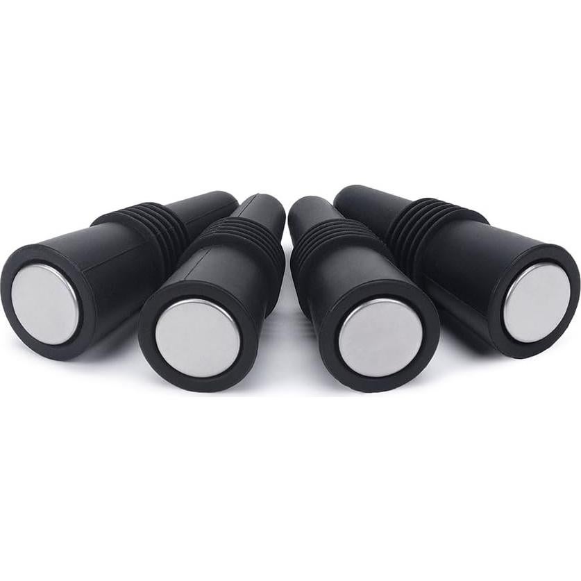 Tapones de Silicona para Vino OHMAXHO - Juego de 5, Negro