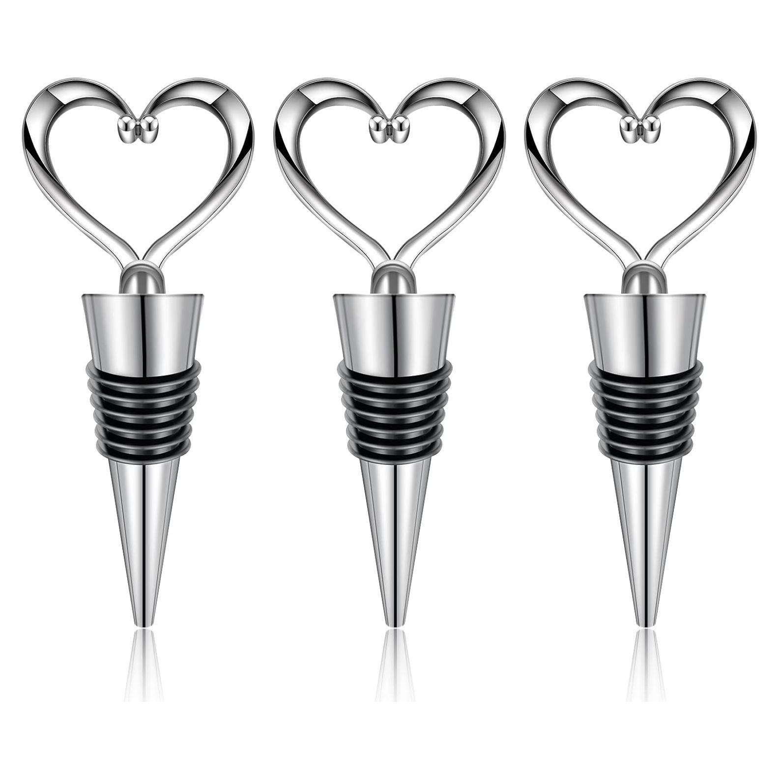 Set de 3 Tapones de Vino Reutilizables Eruinfang Corazón