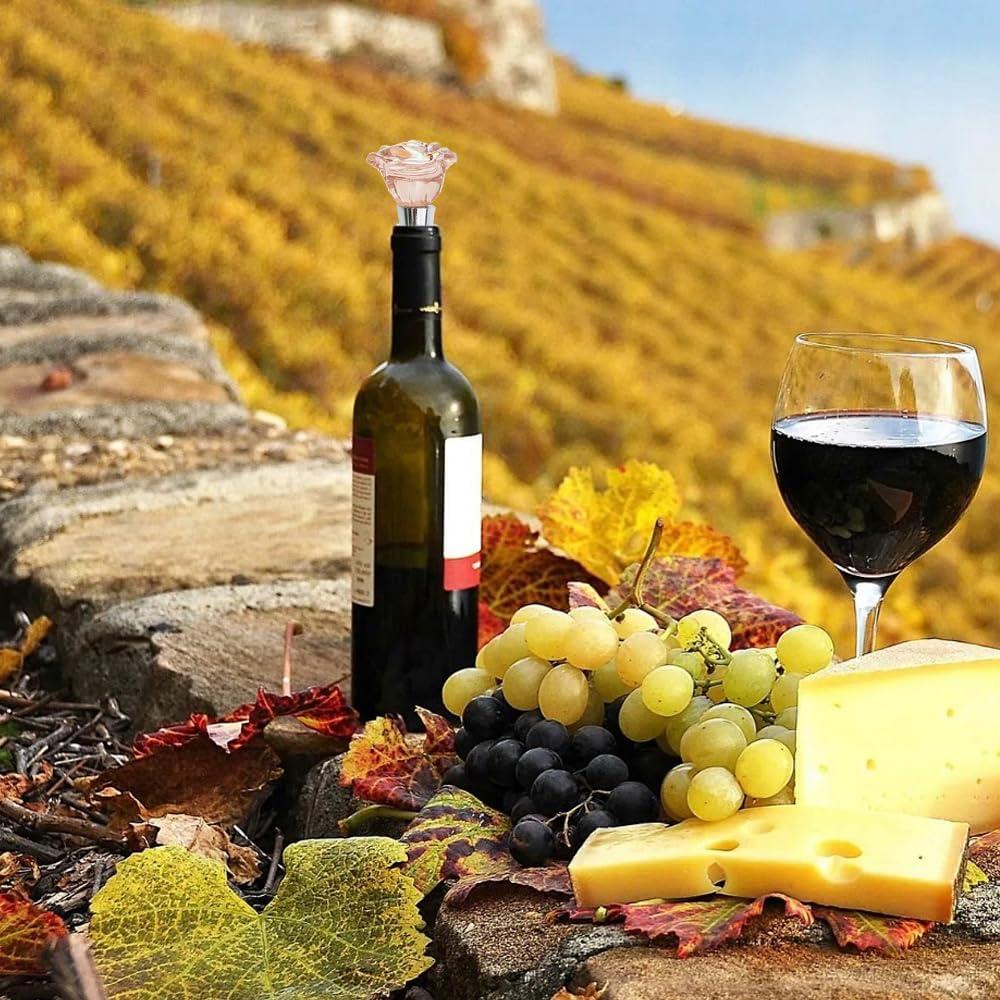 2 Tapones de Vino Rosado Arvintas - Corchos Reutilizables