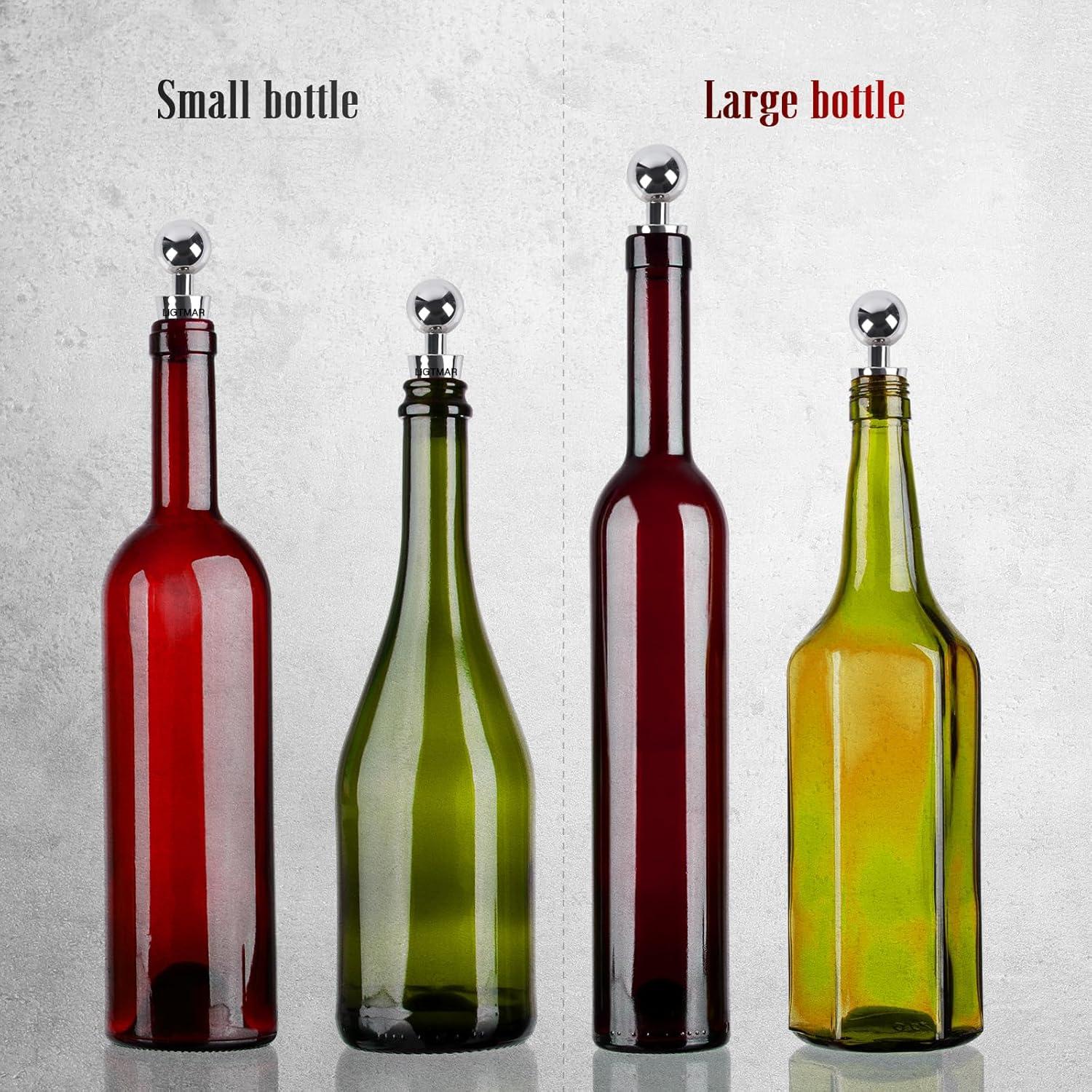 Tapones para Botellas de Vino LIGTMAR 4 Pcs Silicona Ecológica