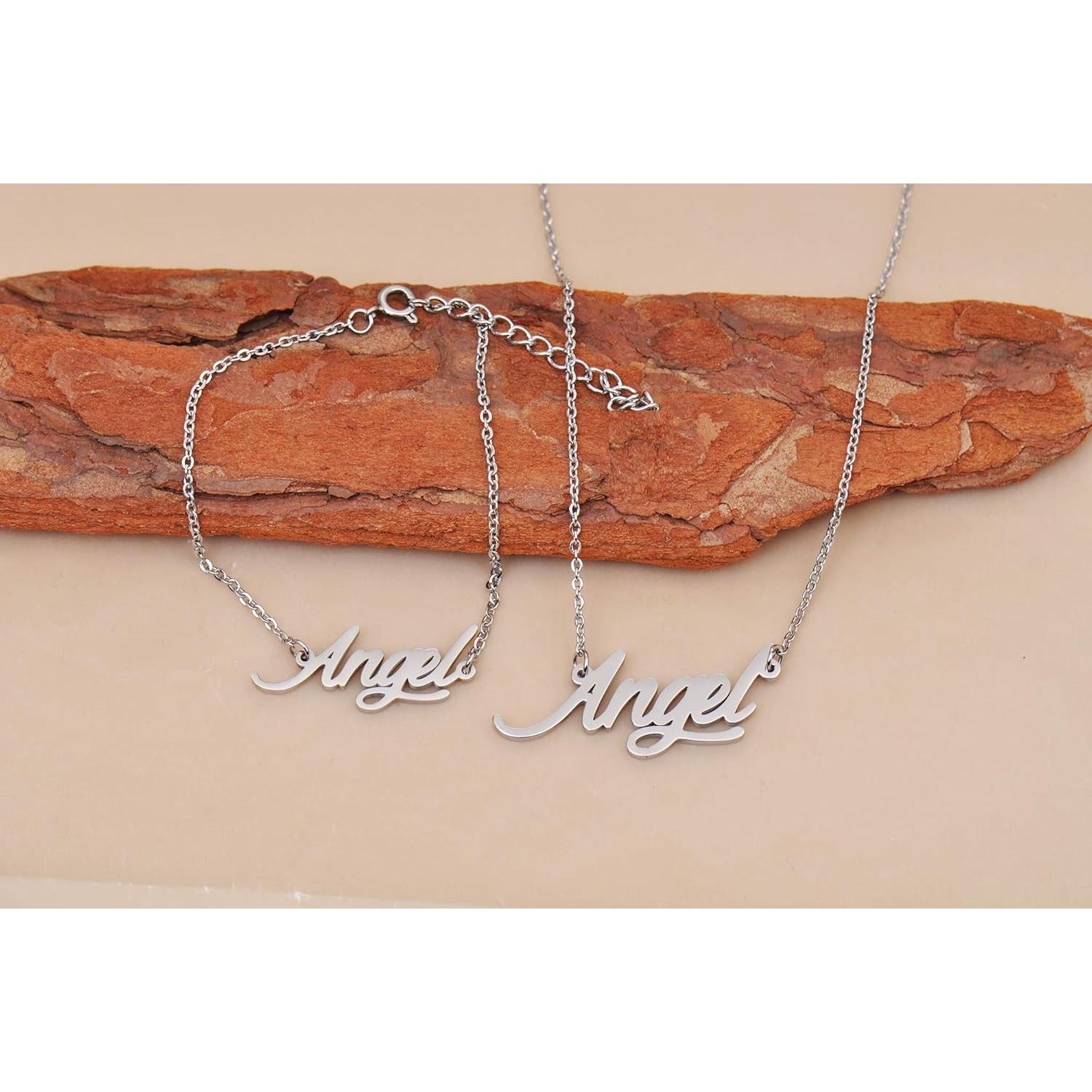 Collar HuanXun Te Quiero Mamá Hija 40.6cm Acero Inoxidable