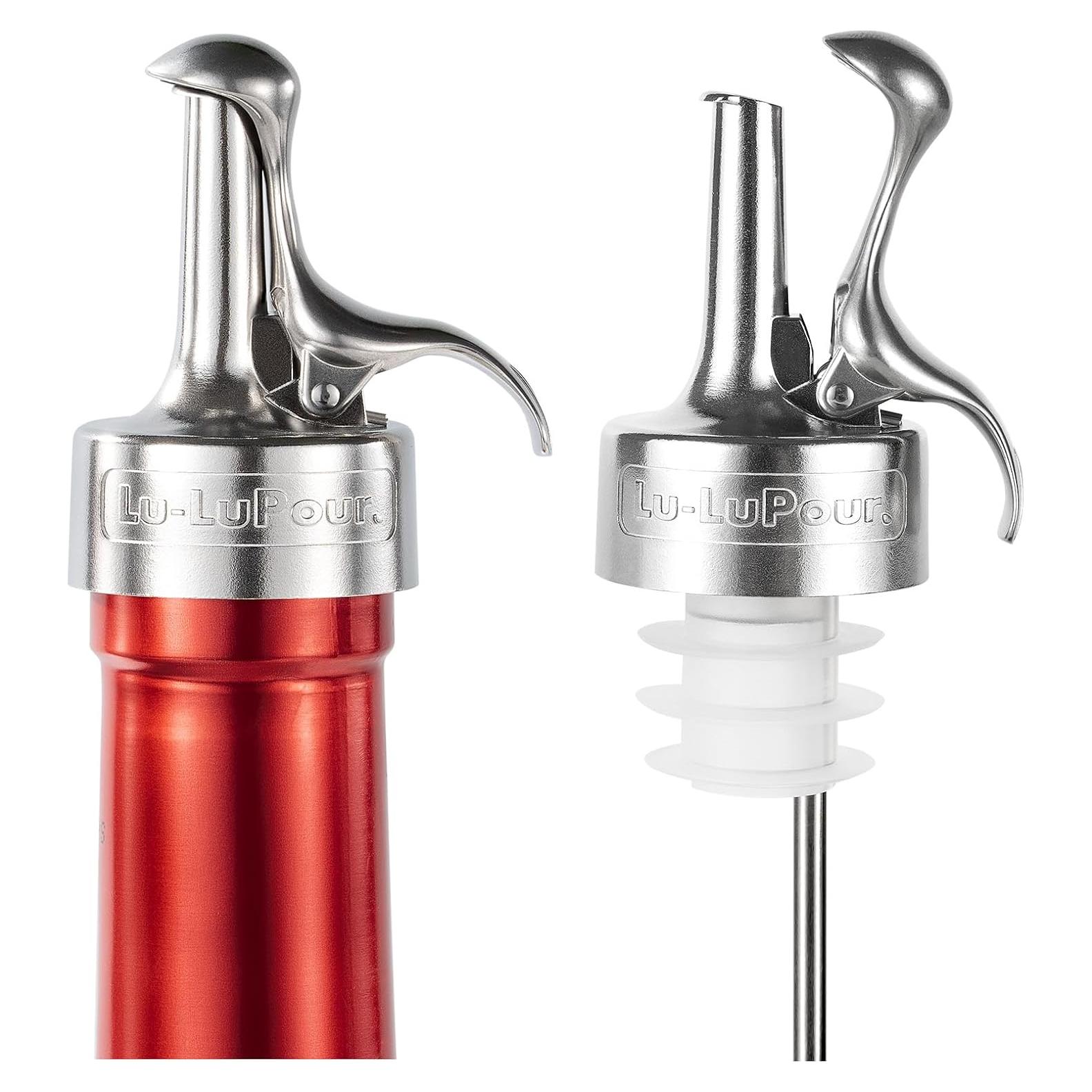 Tapón de Vino Automático Lu-lupour con Vertedor 2 en 1