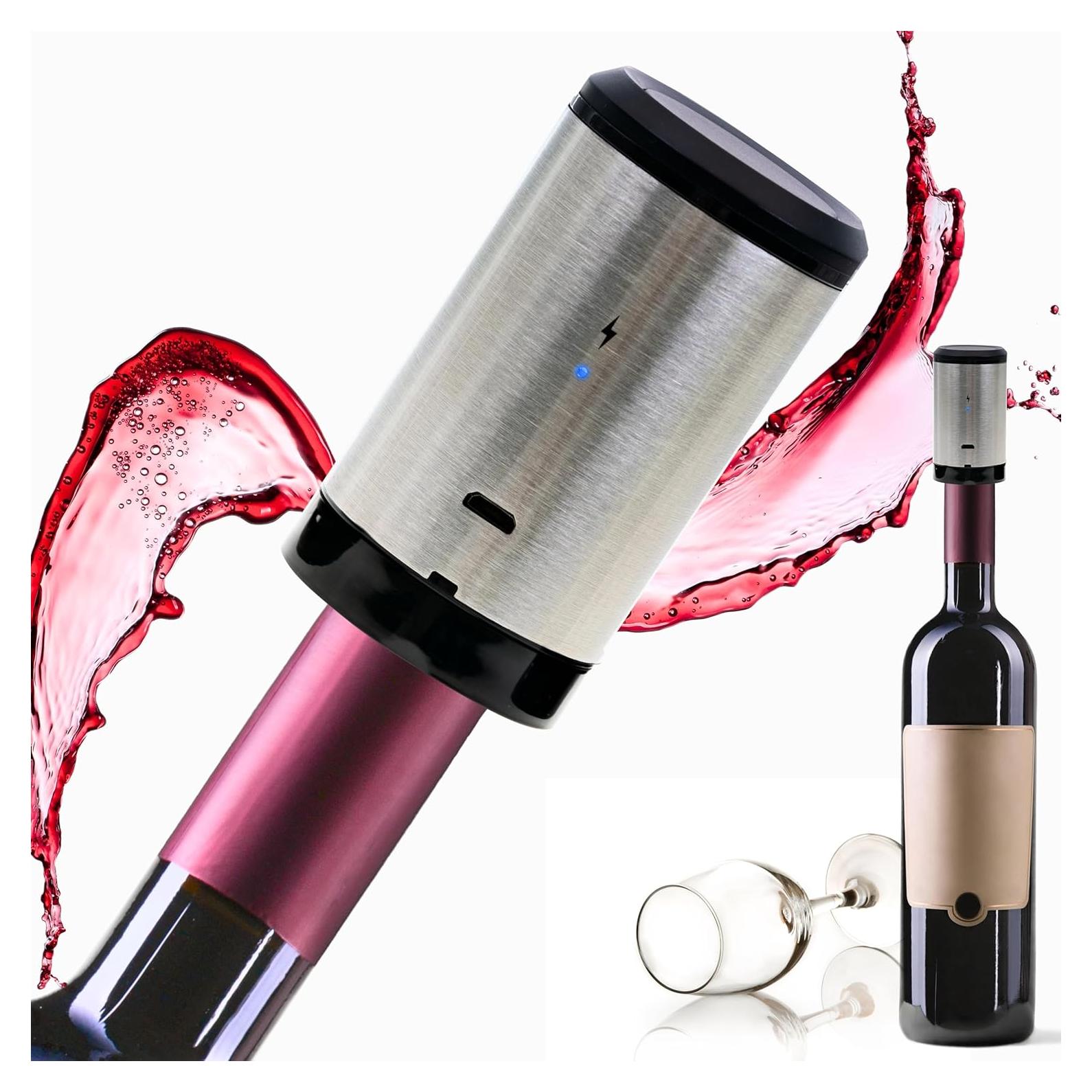 Tapón de Vino Eléctrico KUBEDIN con Bomba de Vacío Automática