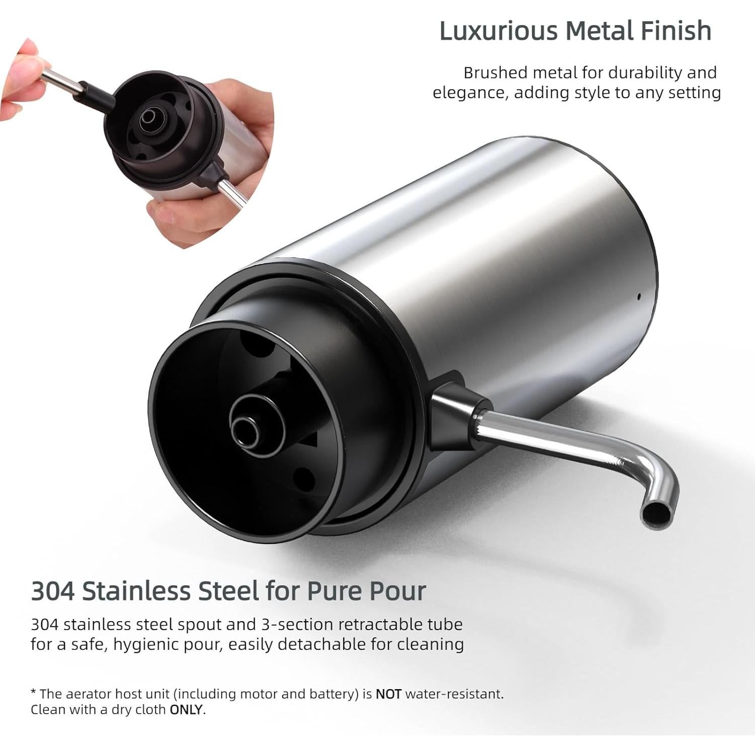 Juego de Aerador y Dispensador de Vino Eléctrico Saraudy