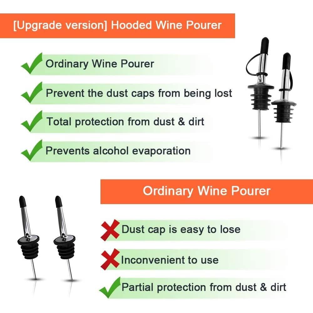 Vertedores de Licor Pafusen 12 Pack Acero Inoxidable Antipolvo