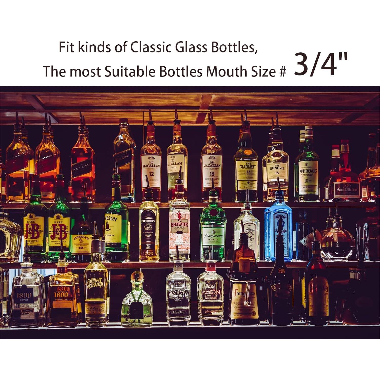 Vertedores de Licor Pafusen 12 Pack Acero Inoxidable Antipolvo