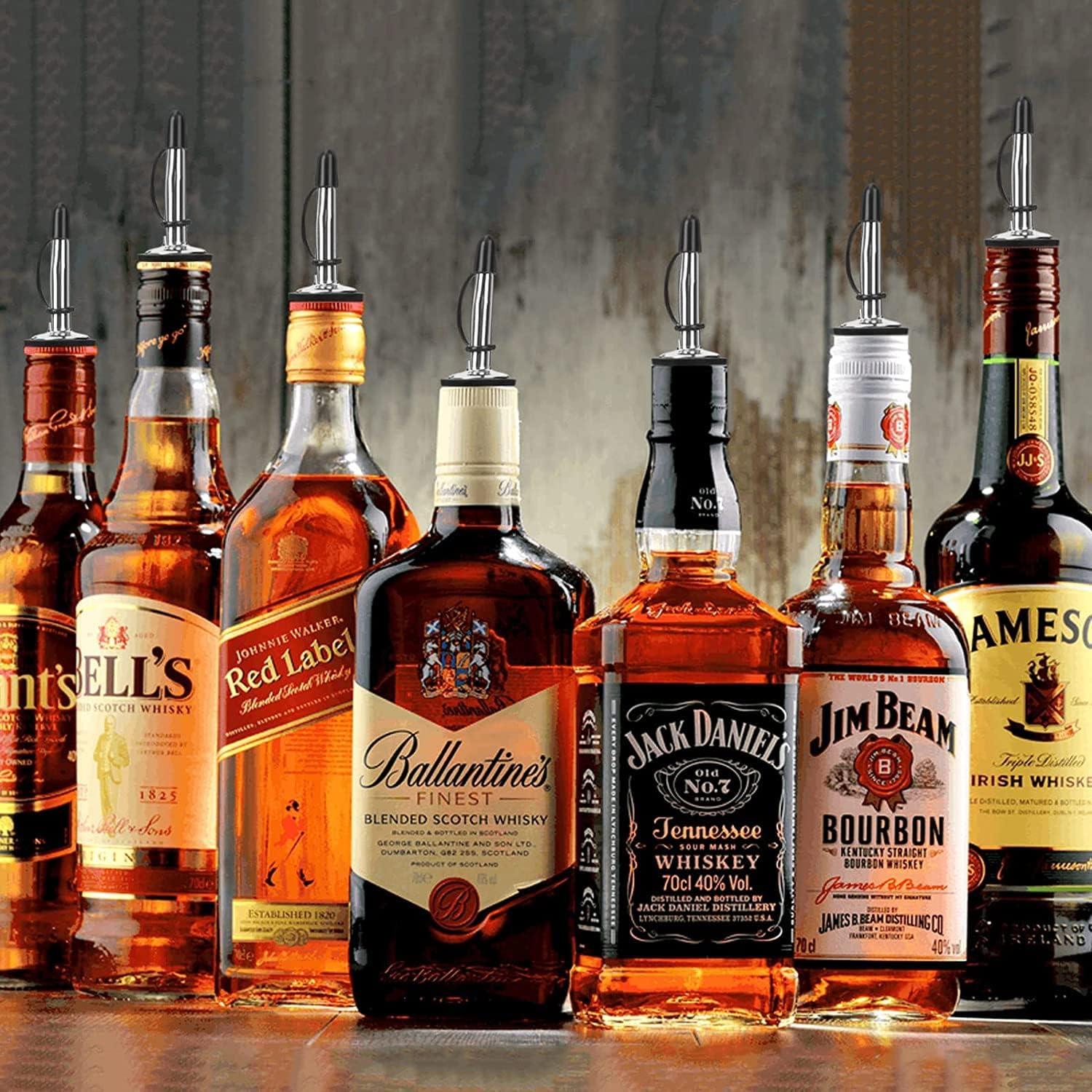 Vertedores de Licor Pafusen 12 Pack Acero Inoxidable Antipolvo