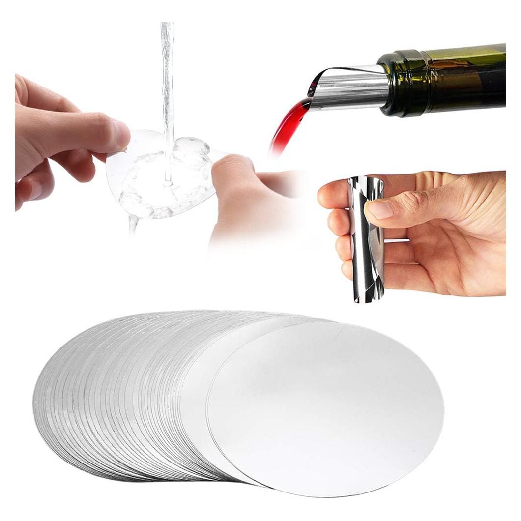 100 Vertedores de Vino Plateados Groupcow Antigoteo