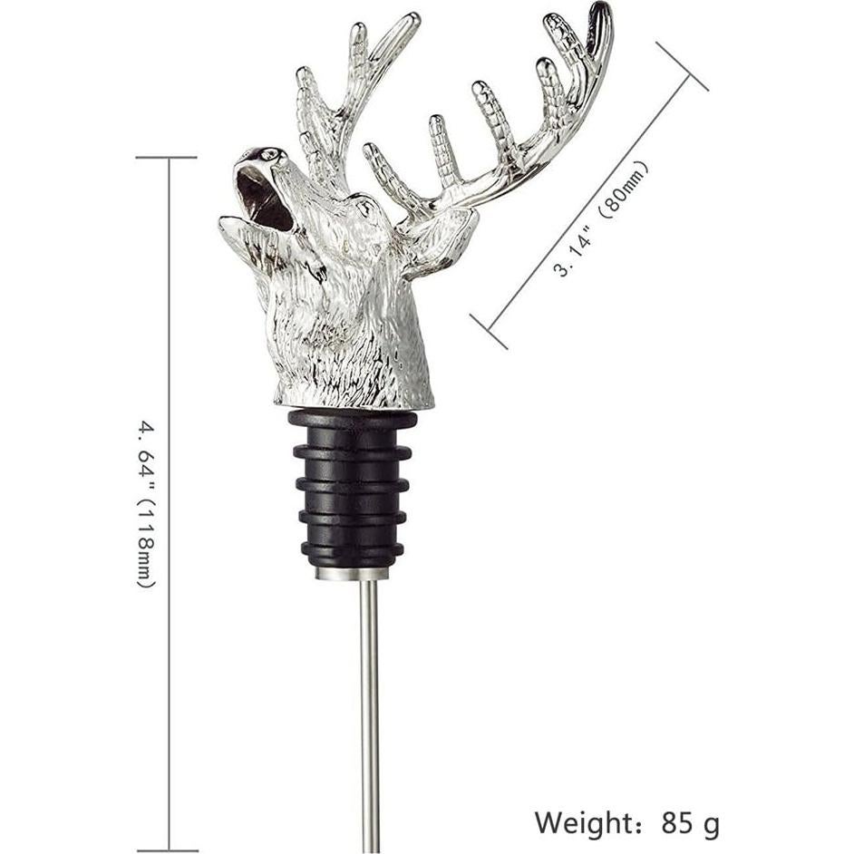 Vertedor de Vino Aireador de Acero Inoxidable Ciervo Jsacemxi