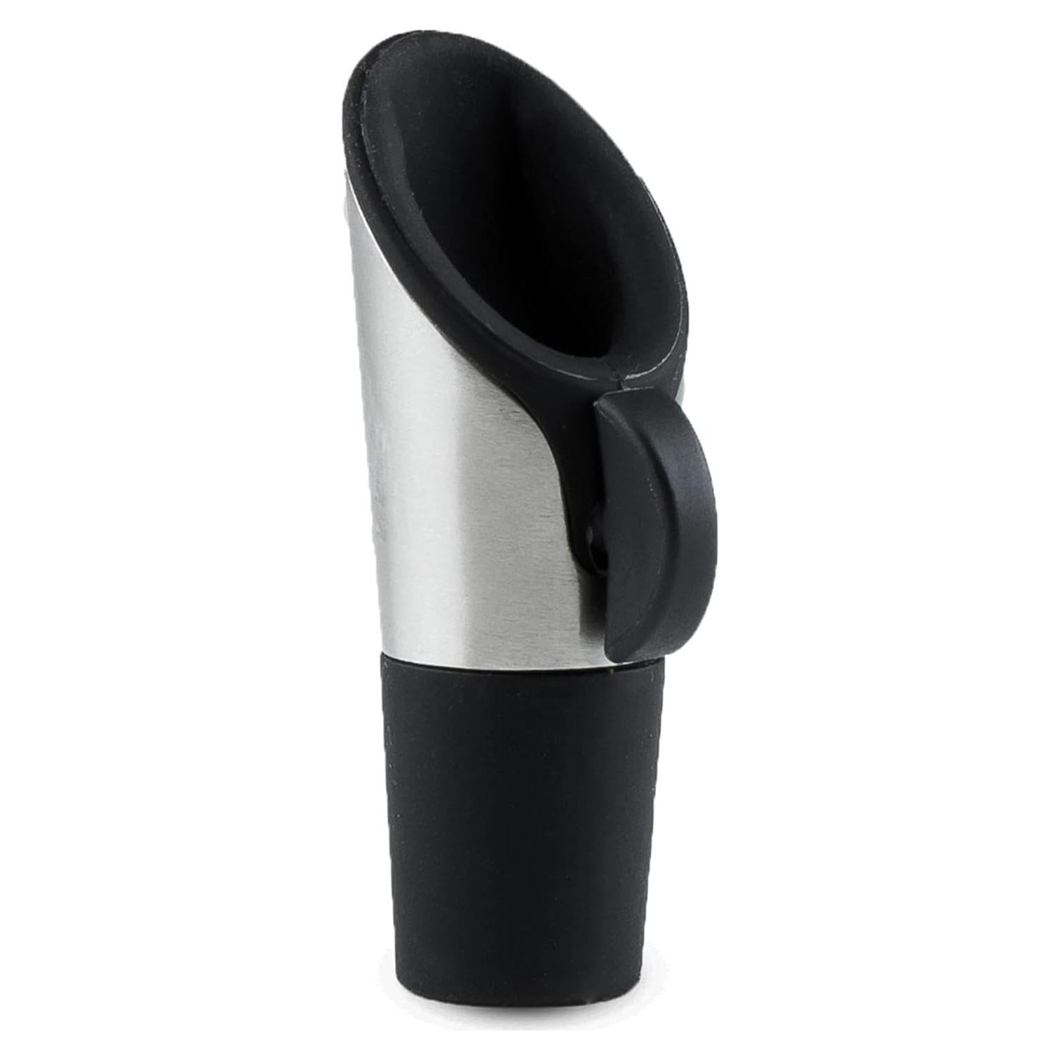Conjunto Vertedor y Tapón de Vino Host, Acero Inoxidable y Silicona
