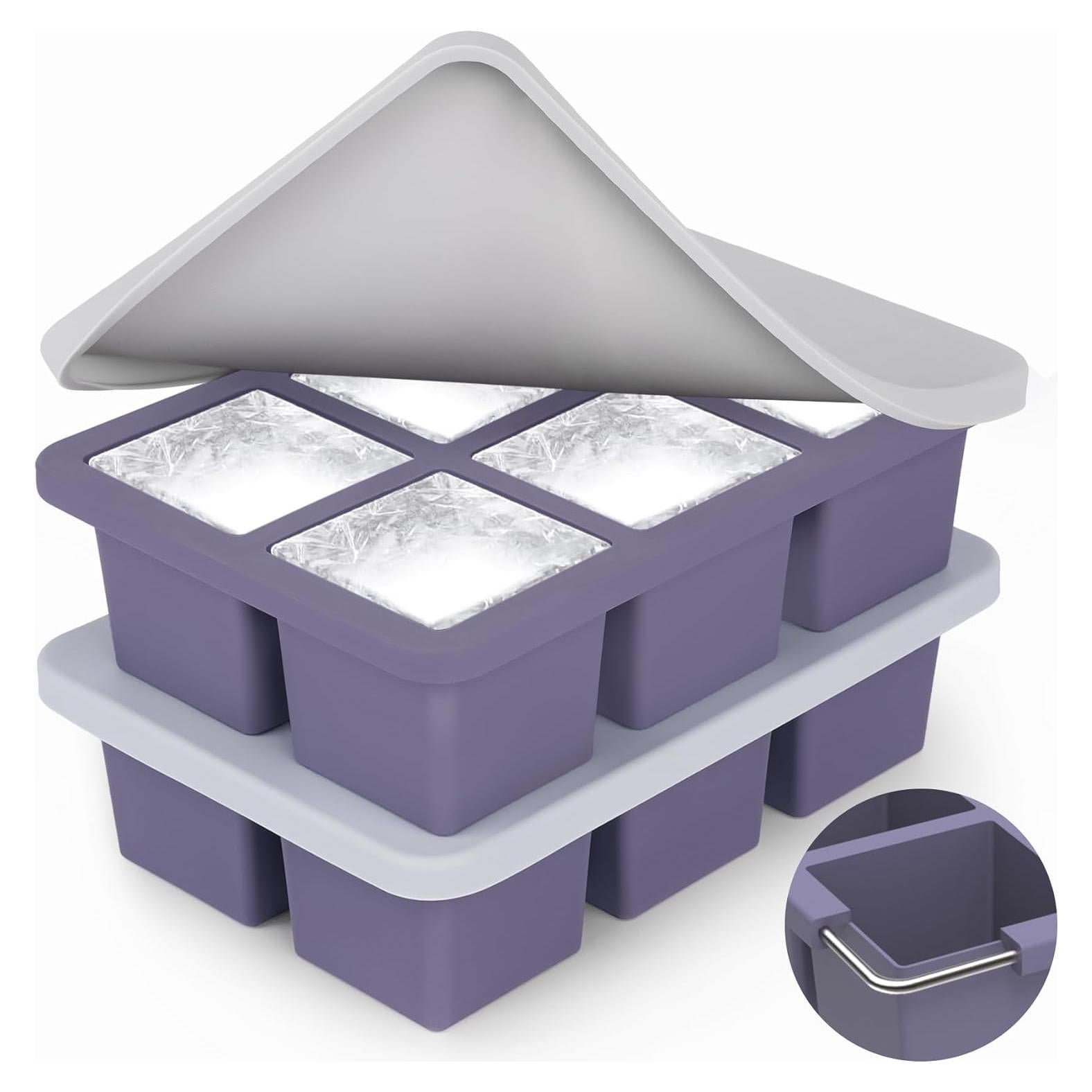 Bandeja de Hielo de Silicona Mossime 2 Piezas 5cm Cuadrados