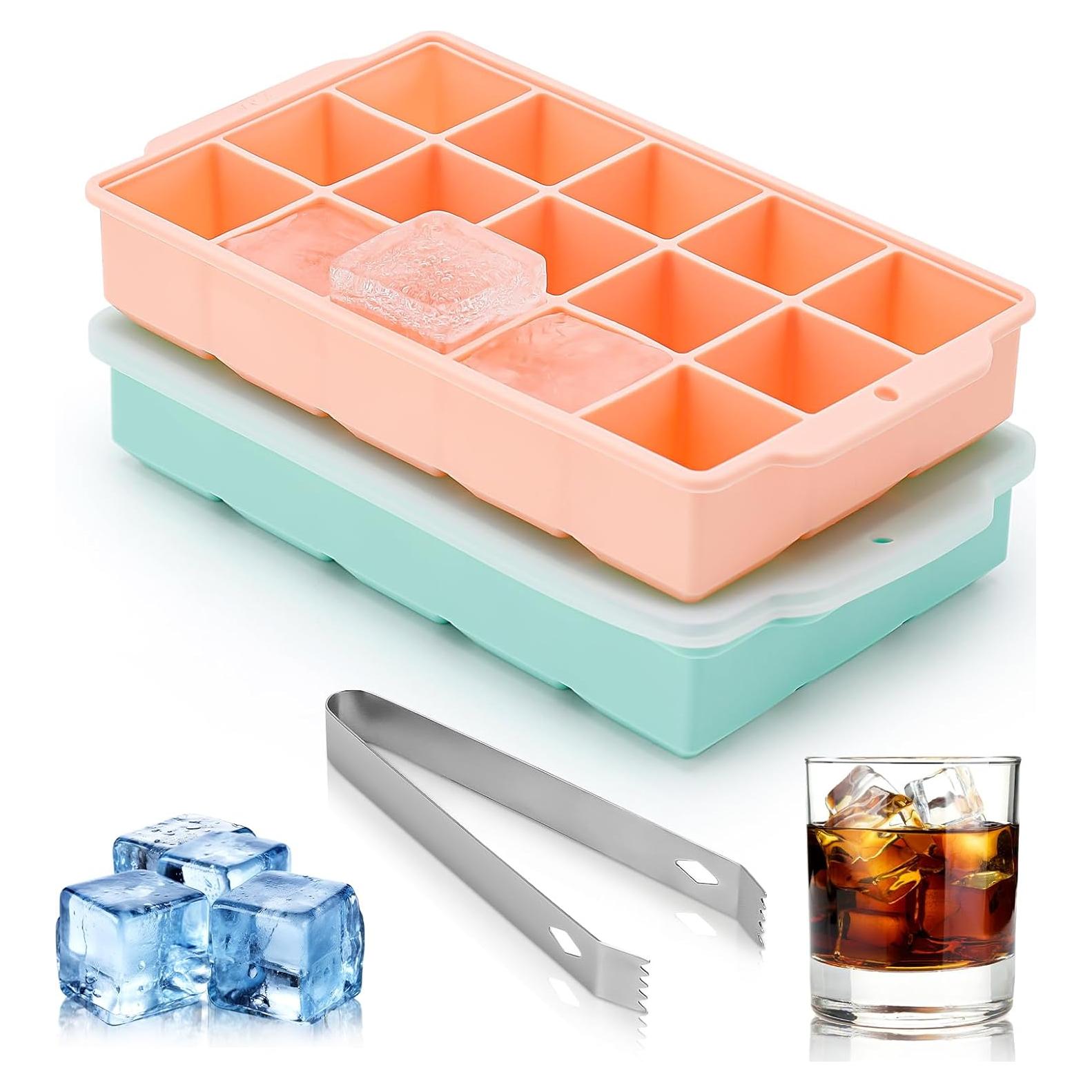 Bandeja de Hielo Reespring 2 Piezas Silicona 15 Cubos Grande