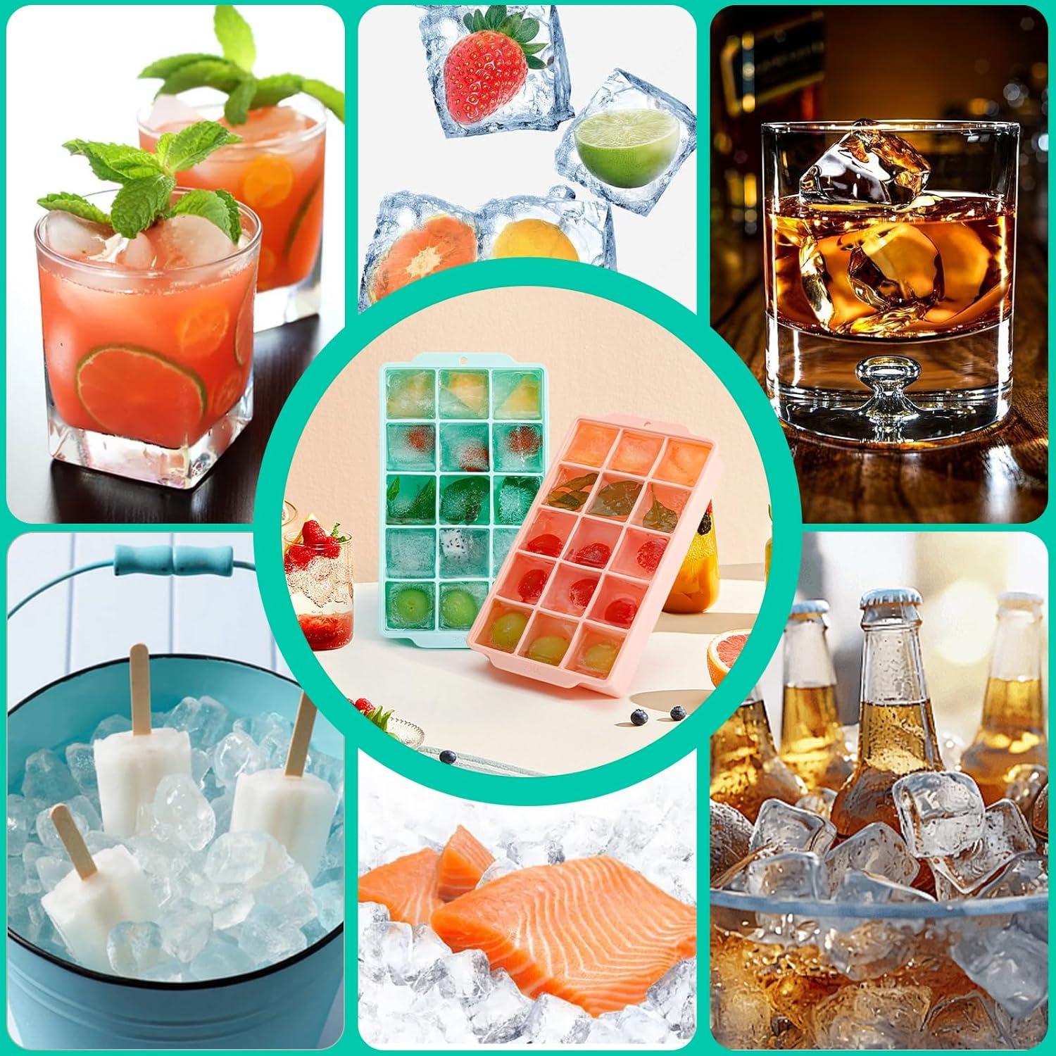 Bandeja de Hielo Reespring 2 Piezas Silicona 15 Cubos Grande