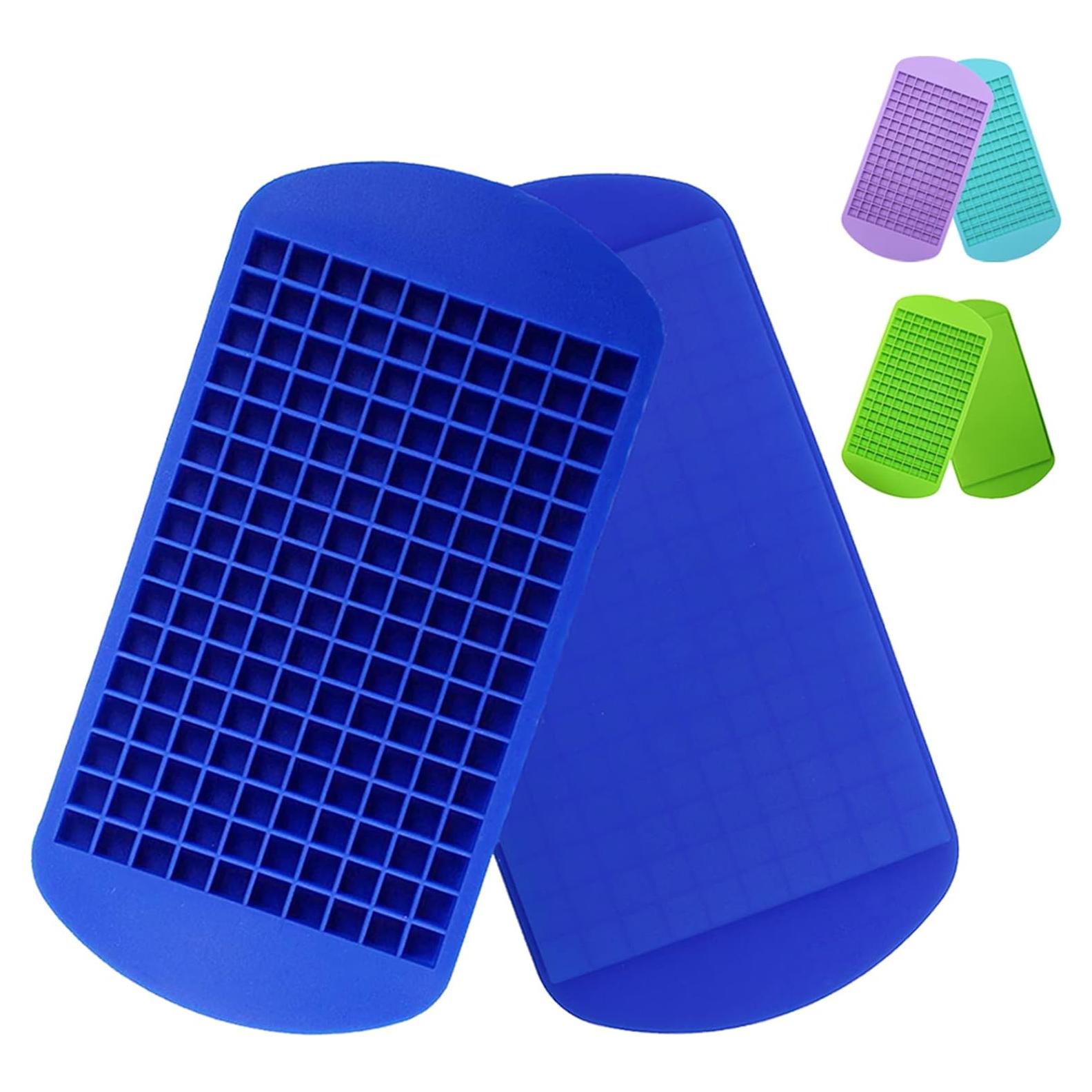 Bandejas de Hielo Mini LeeYean 2 Piezas Silicona 160 Cubos