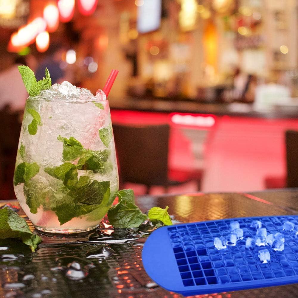 Bandejas de Hielo Mini LeeYean 3 Pack Silicona 160 Cubos