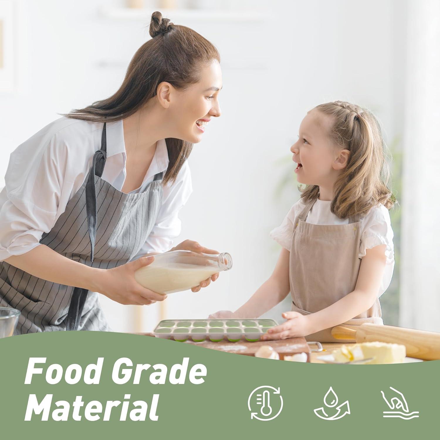 Bandeja de Hielo ChefAide con Tapa, 4 Paquetes, 56 Cubos