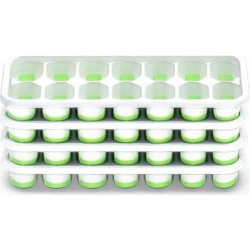 Bandeja de Hielo ChefAide con Tapa, 4 Paquetes, 56 Cubos