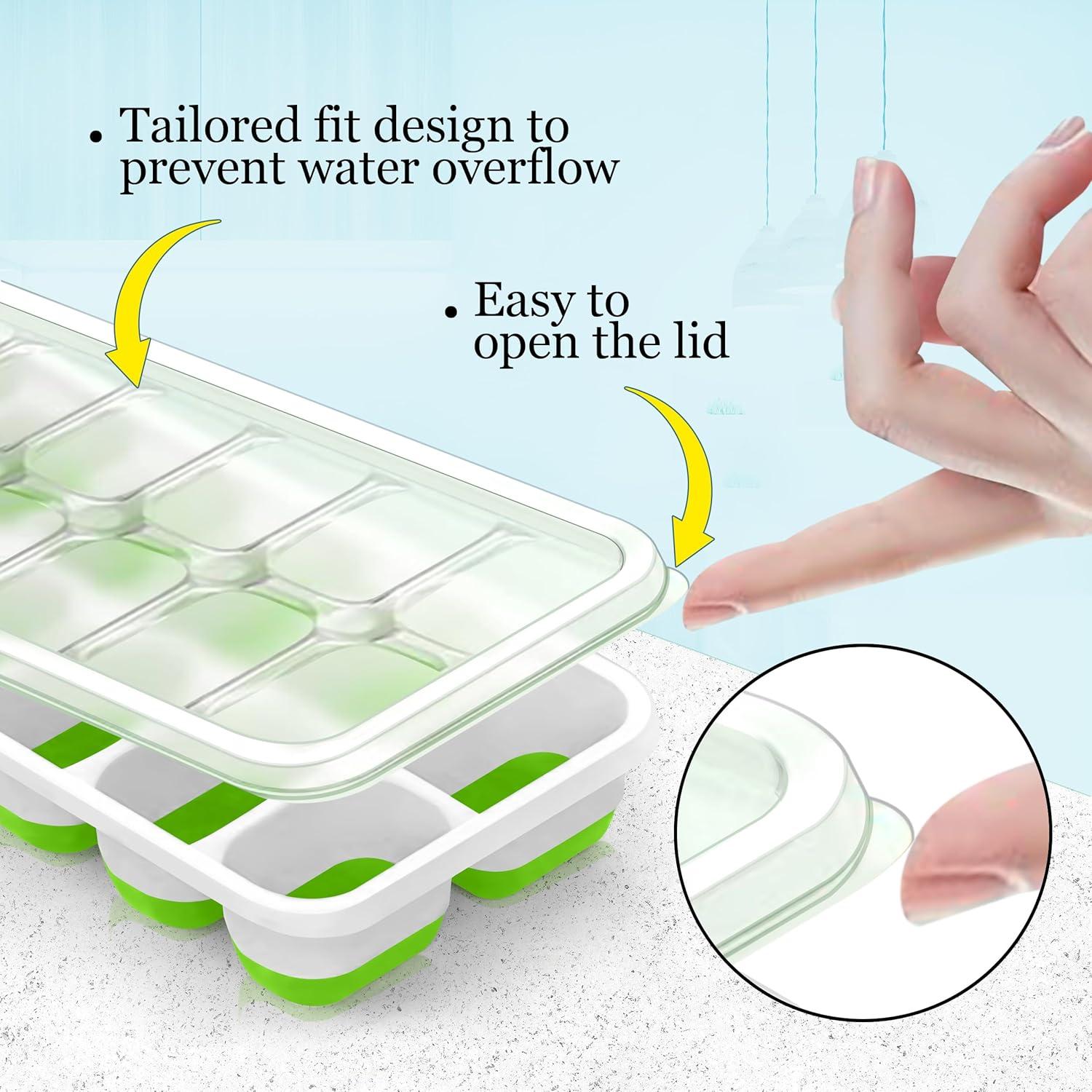 Bandeja de Hielo CKE Esenciales de Cocina Acogedora 4PK Verde