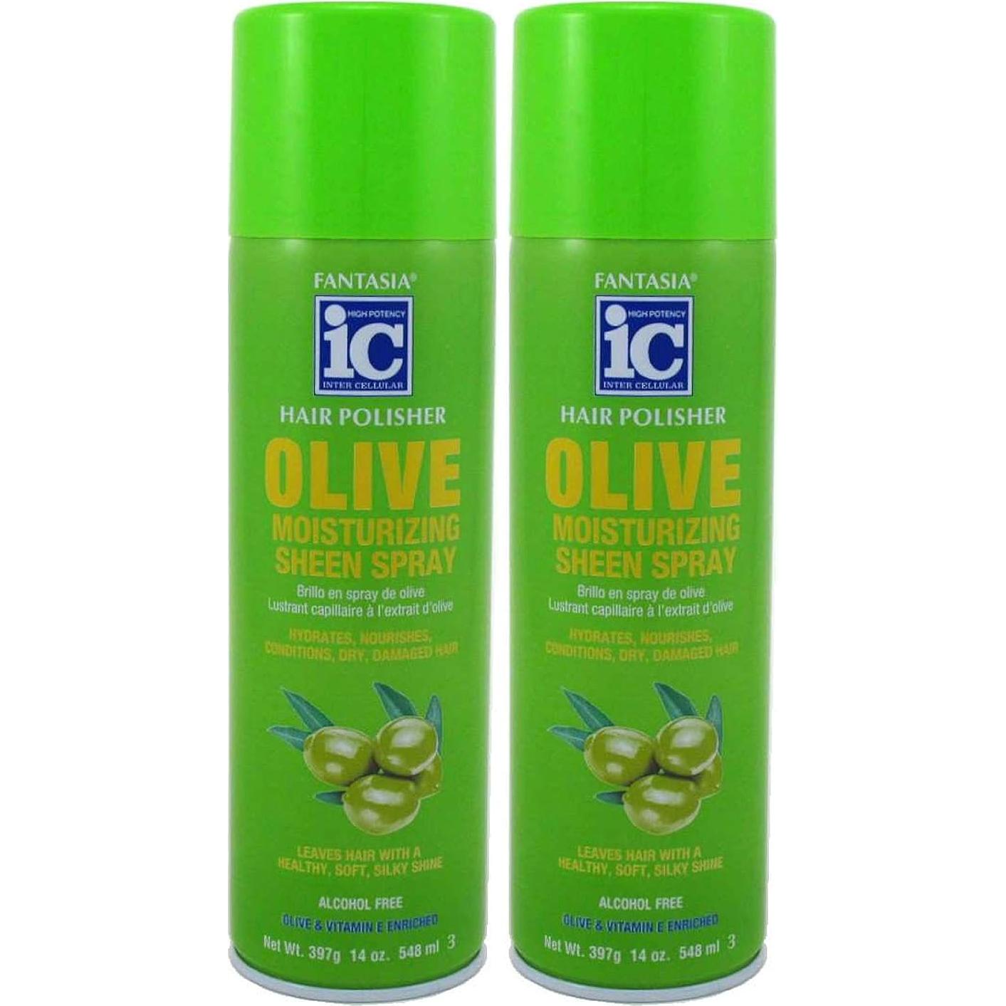Spray Hidratante Fantasia de Brillo de Oliva 792ml - 2 Piezas