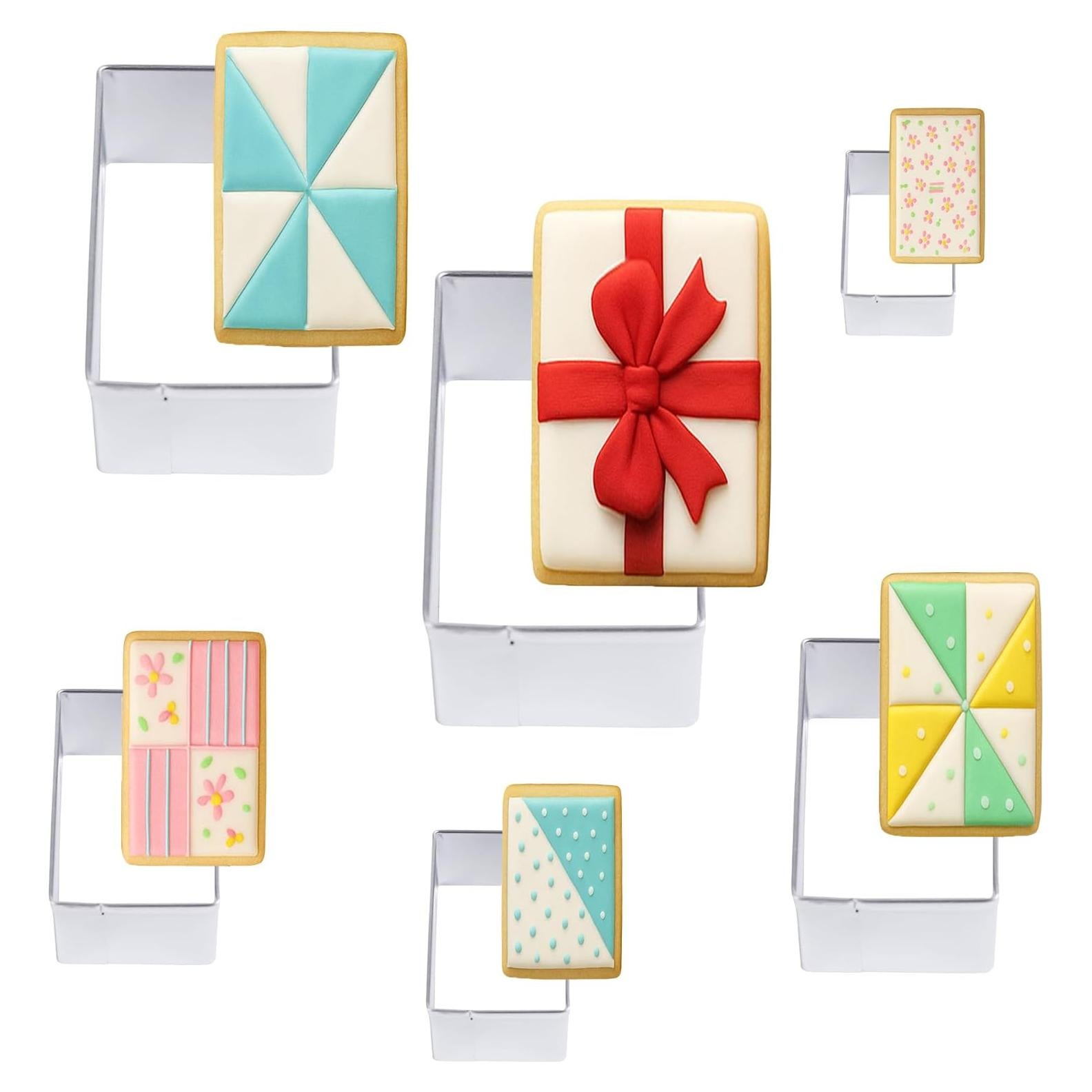 Juego de Cortadores de Galletas Rectangulares FUSOTO 6 Piezas