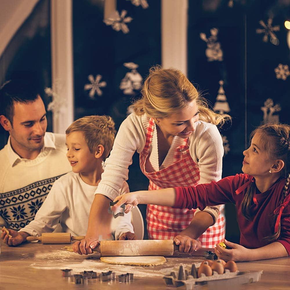 Juego de Cortadores de Galletas MCIGICM 12PCS Acero Inoxidable