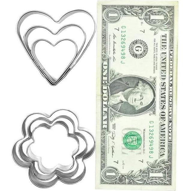 Juego de Cortadores de Galletas MCIGICM 12PCS Acero Inoxidable