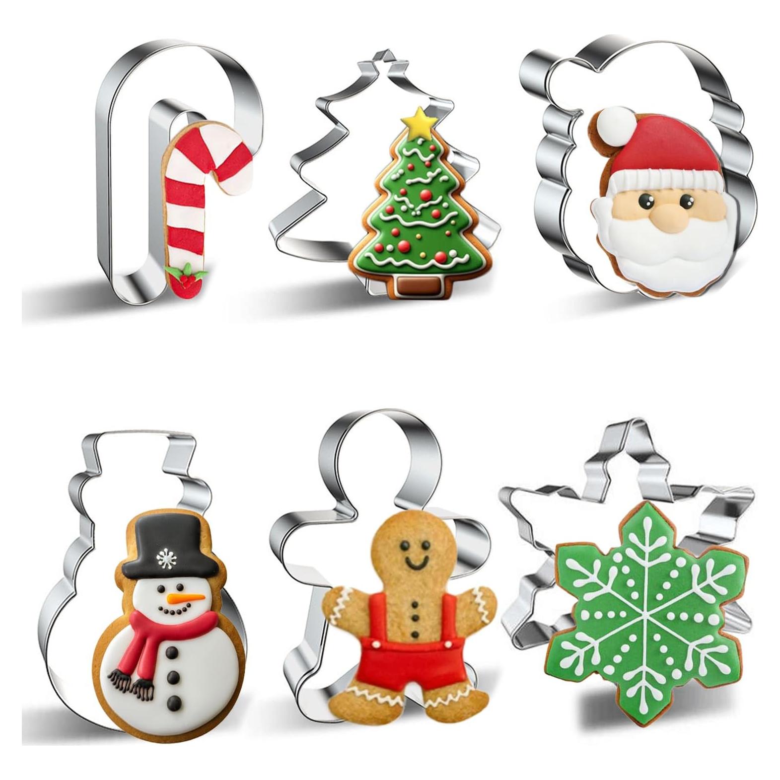 Juego de Cortadores de Galletas de Navidad YomiFamily - 6 Piezas