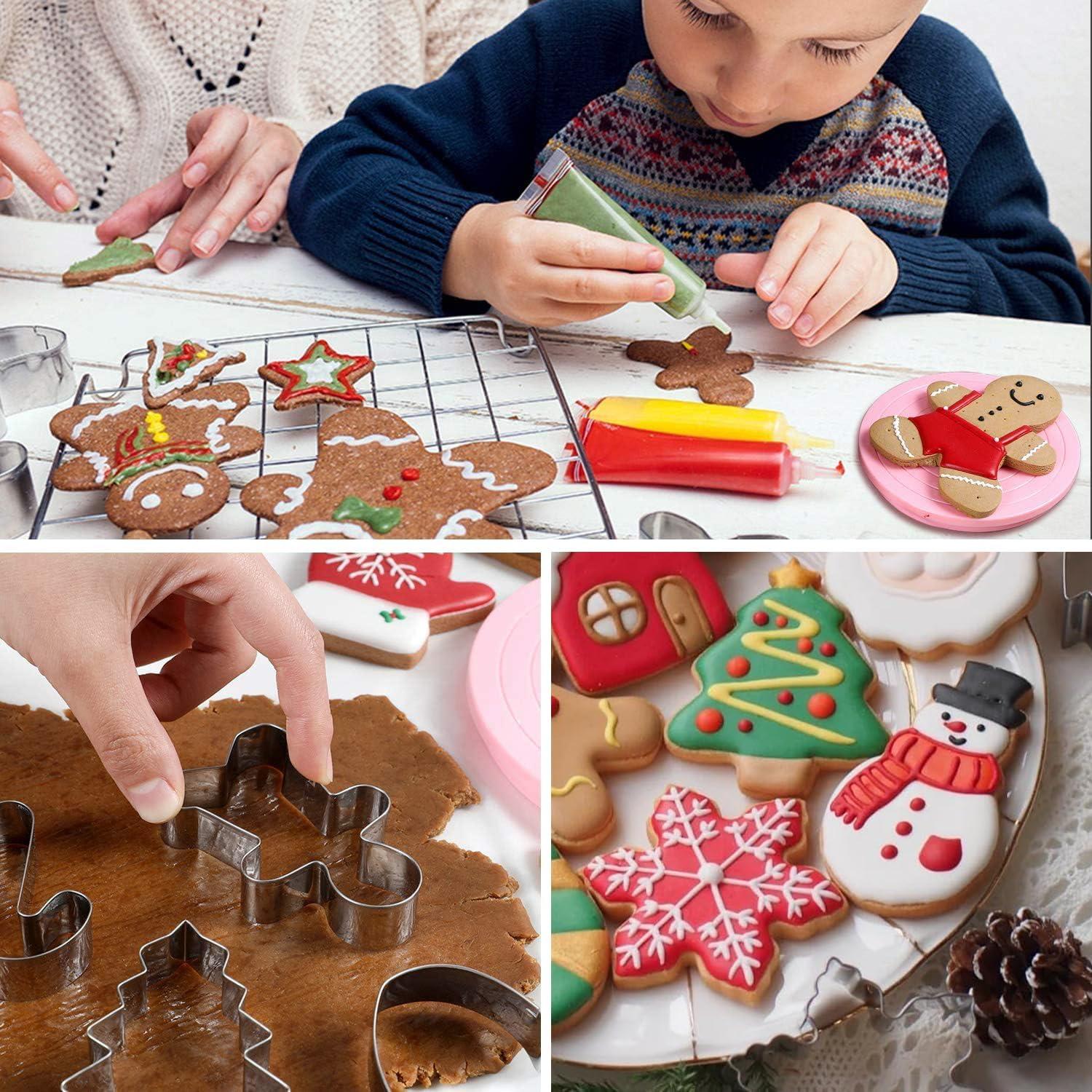 Juego de Cortadores de Galletas de Navidad YomiFamily - 6 Piezas