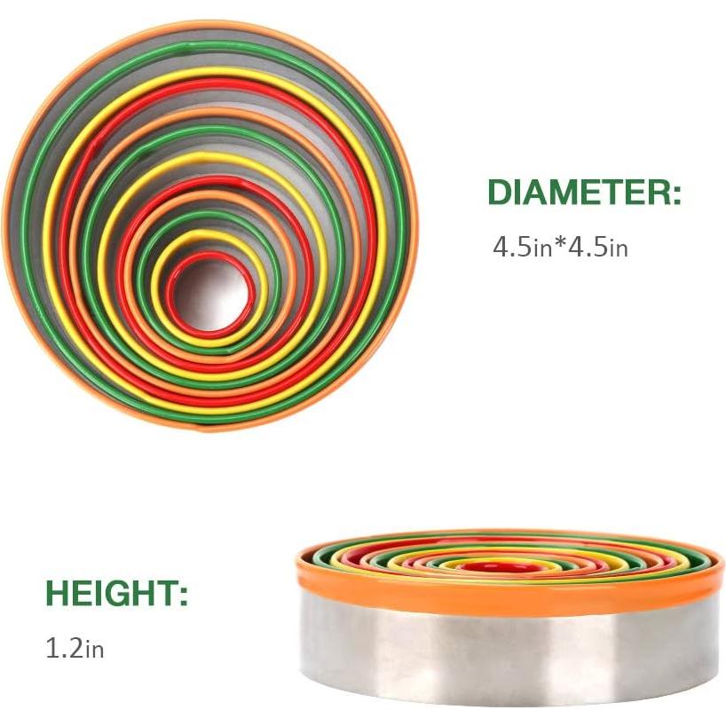 Conjunto de Cortadores de Galletas Redondos Alimat PluS 12 Pzs