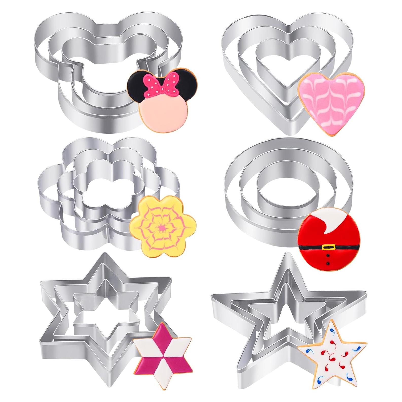 Juego de Cortadores de Galletas 18 Pcs BakingWorld - Acero Inoxidable
