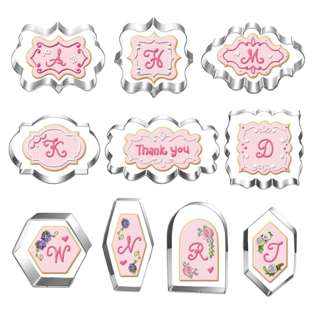 Juego de Cortadores de Galletas Auktosmn - 10 Piezas 10 cm