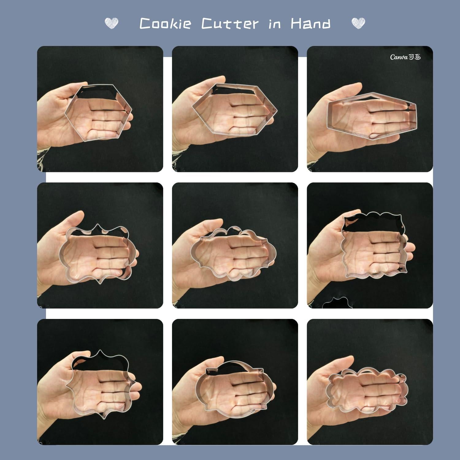 Juego de Cortadores de Galletas Auktosmn - 10 Piezas 10 cm