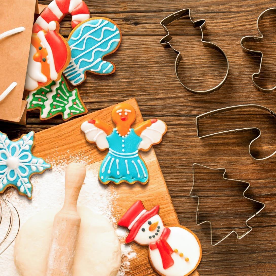 Juego de Cortadores de Galletas de Navidad Wmtidene 9 Piezas
