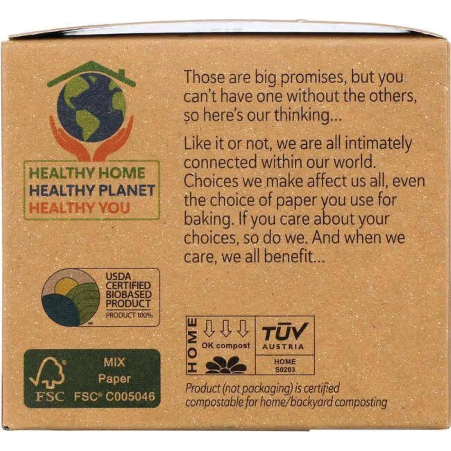 Taza de Hornear Grande Si Te Importa - 60 Unidades Kosher