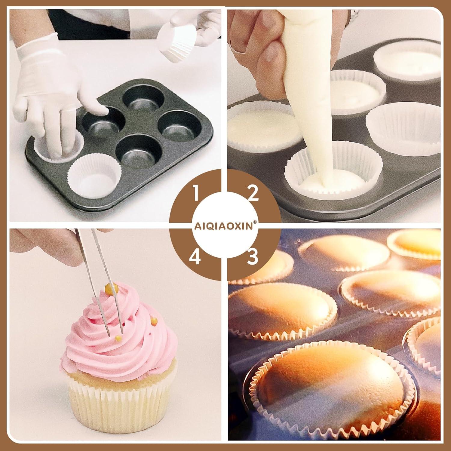 500 Forros de Cupcake Bake Choice - Papel Pergamino Natural