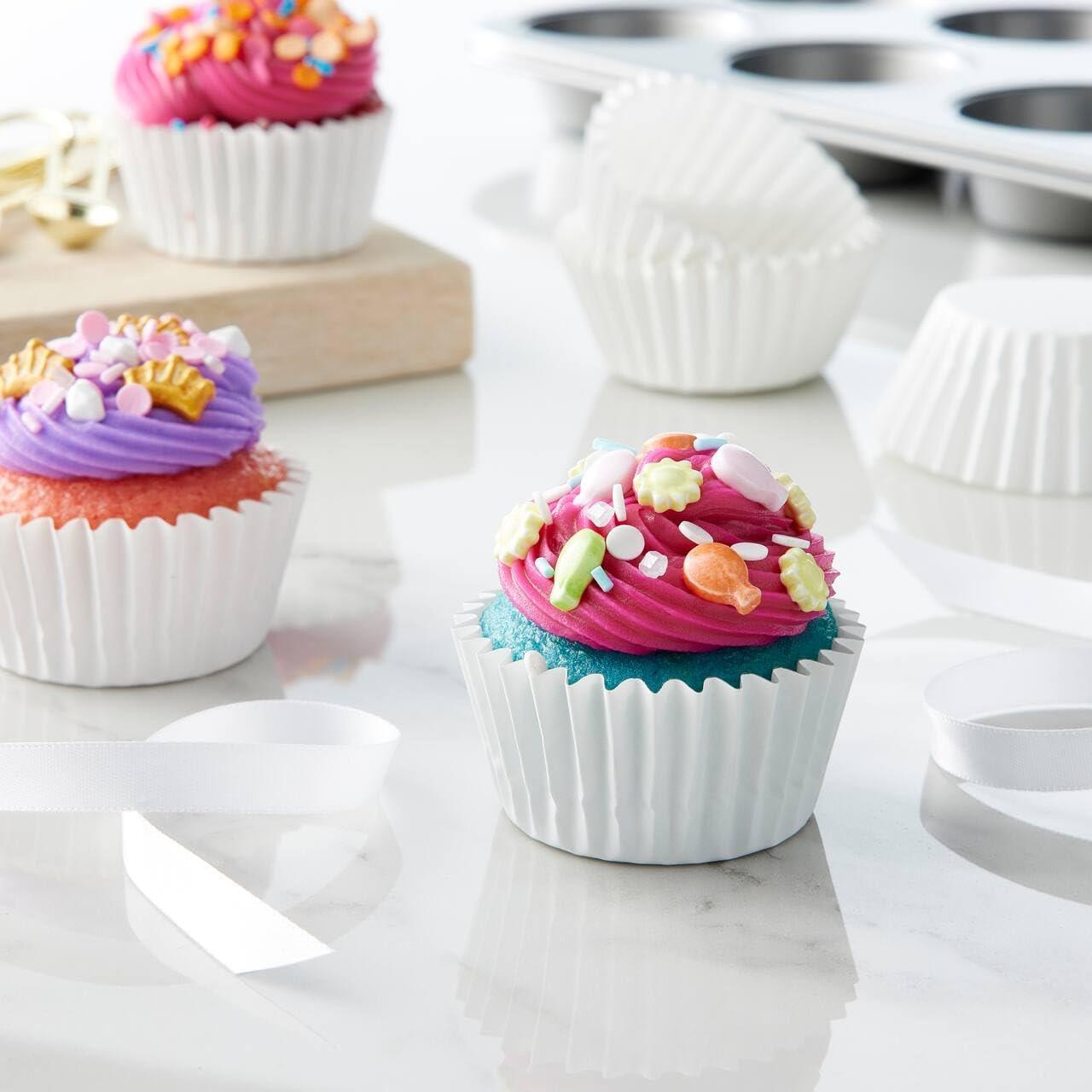 Forros de Cupcake Caperci Blancos 150 Cuentas Resistentes