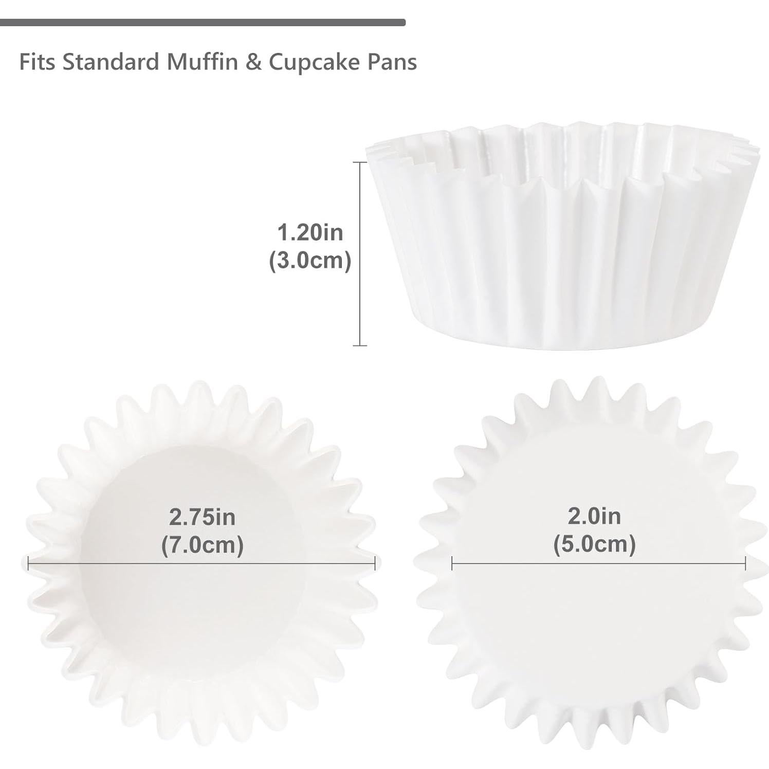 Forros de Cupcake Caperci Blancos 150 Cuentas Resistentes