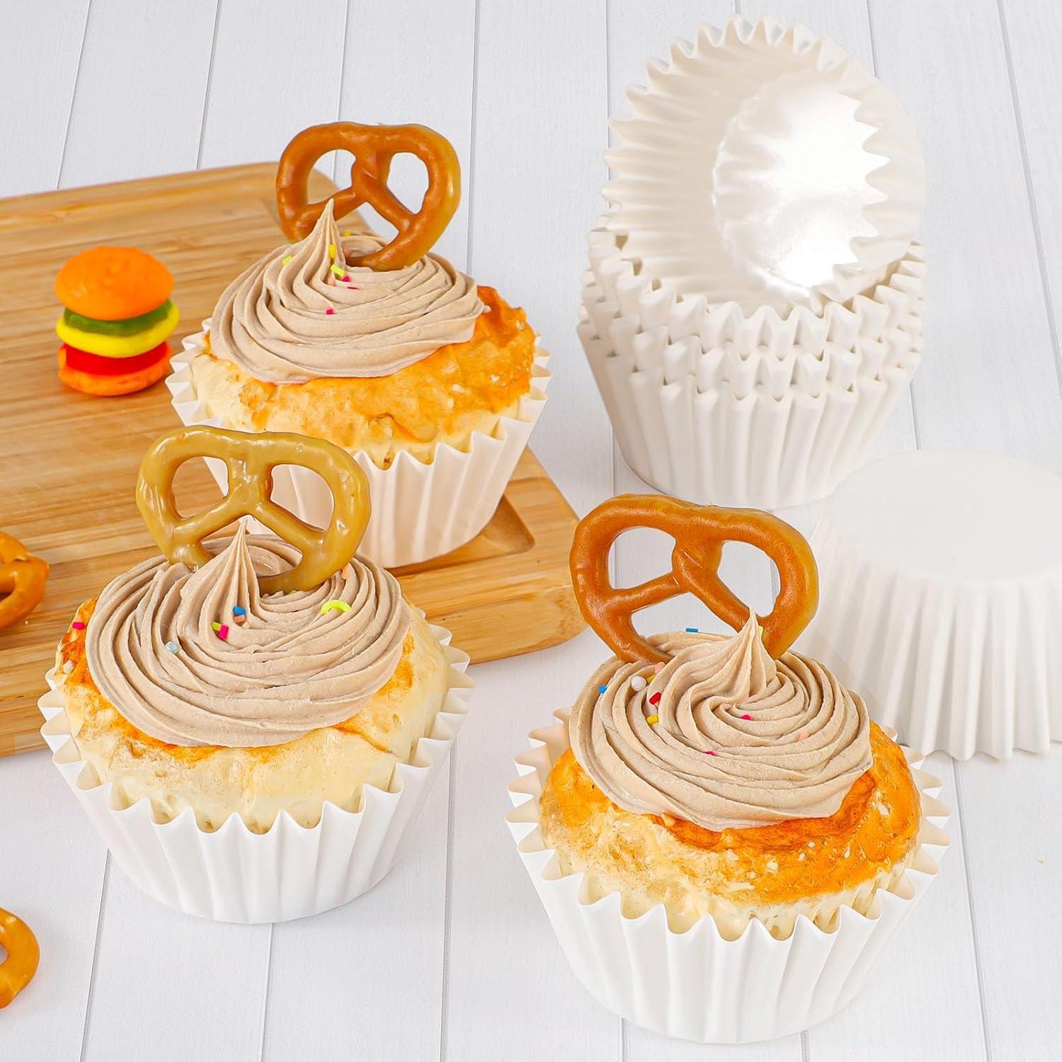 Forros de Cupcake Caperci Blancos 150 Cuentas Resistentes